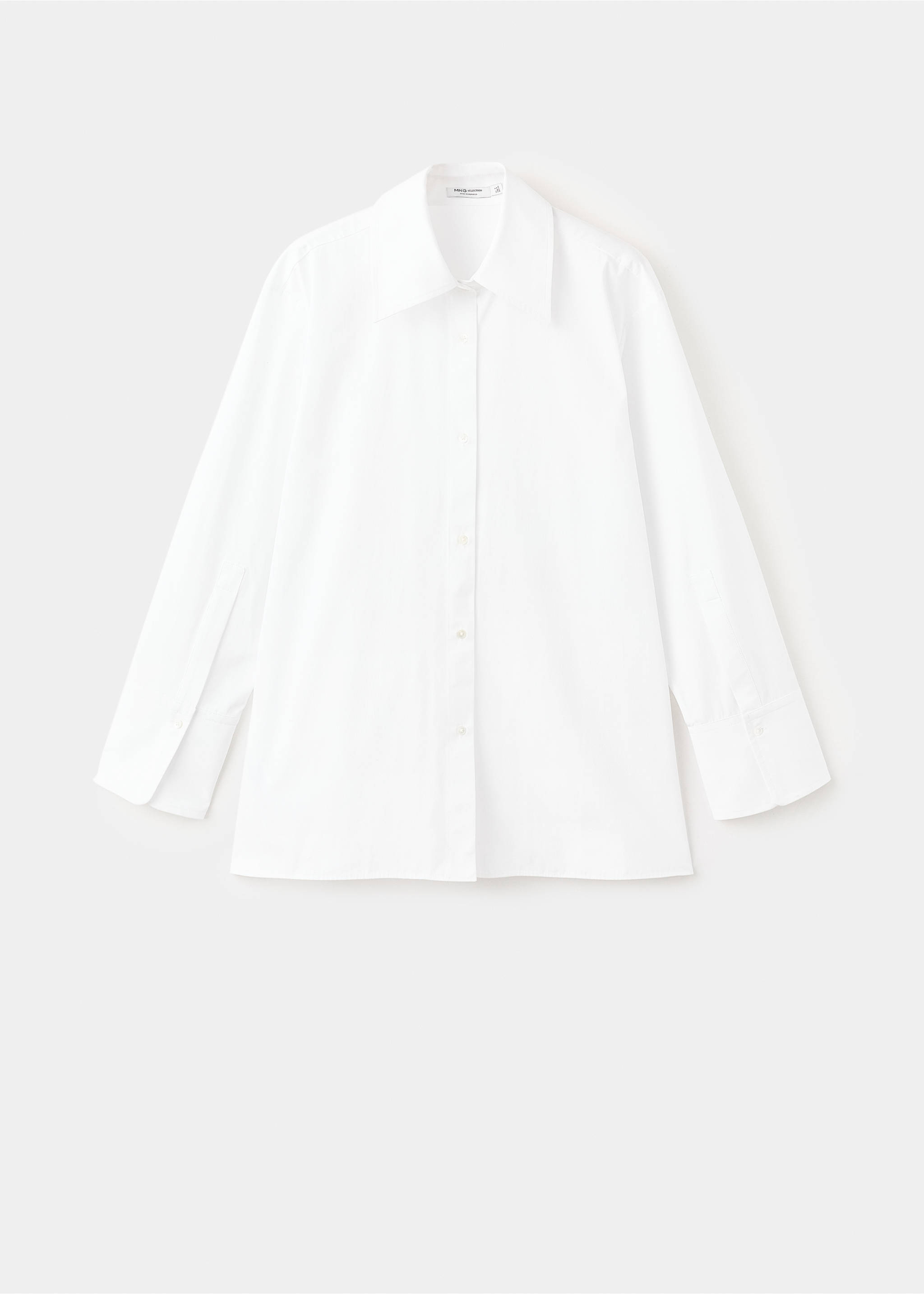 Camisa oversize esquena creuada - Article sense model, Blanc. Ref: 17035828-00.