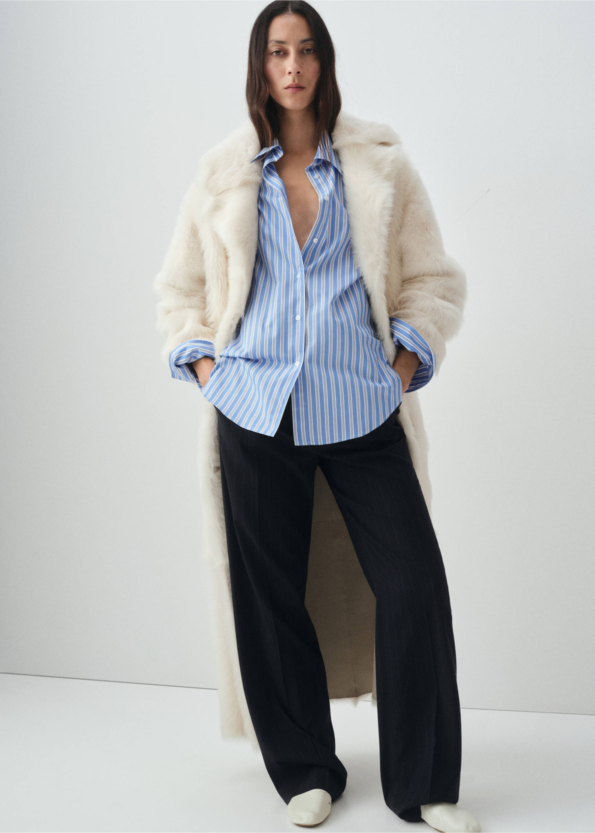 Oversize poplin shirt - General plane, Sky Blue. Ref: 17035829-00.