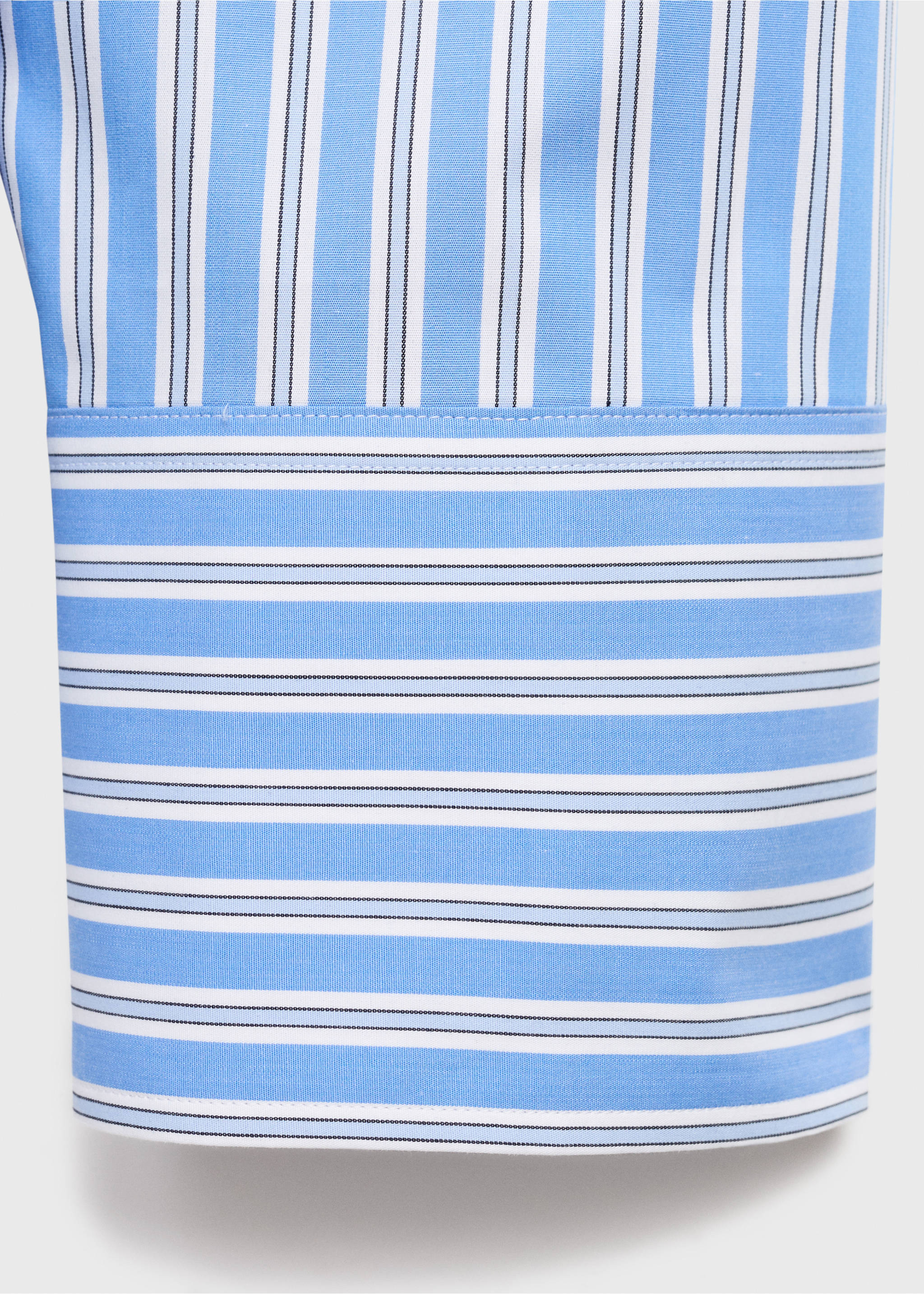 Oversize poplin shirt - Details of the article 0, Sky Blue. Ref: 17035829-00.