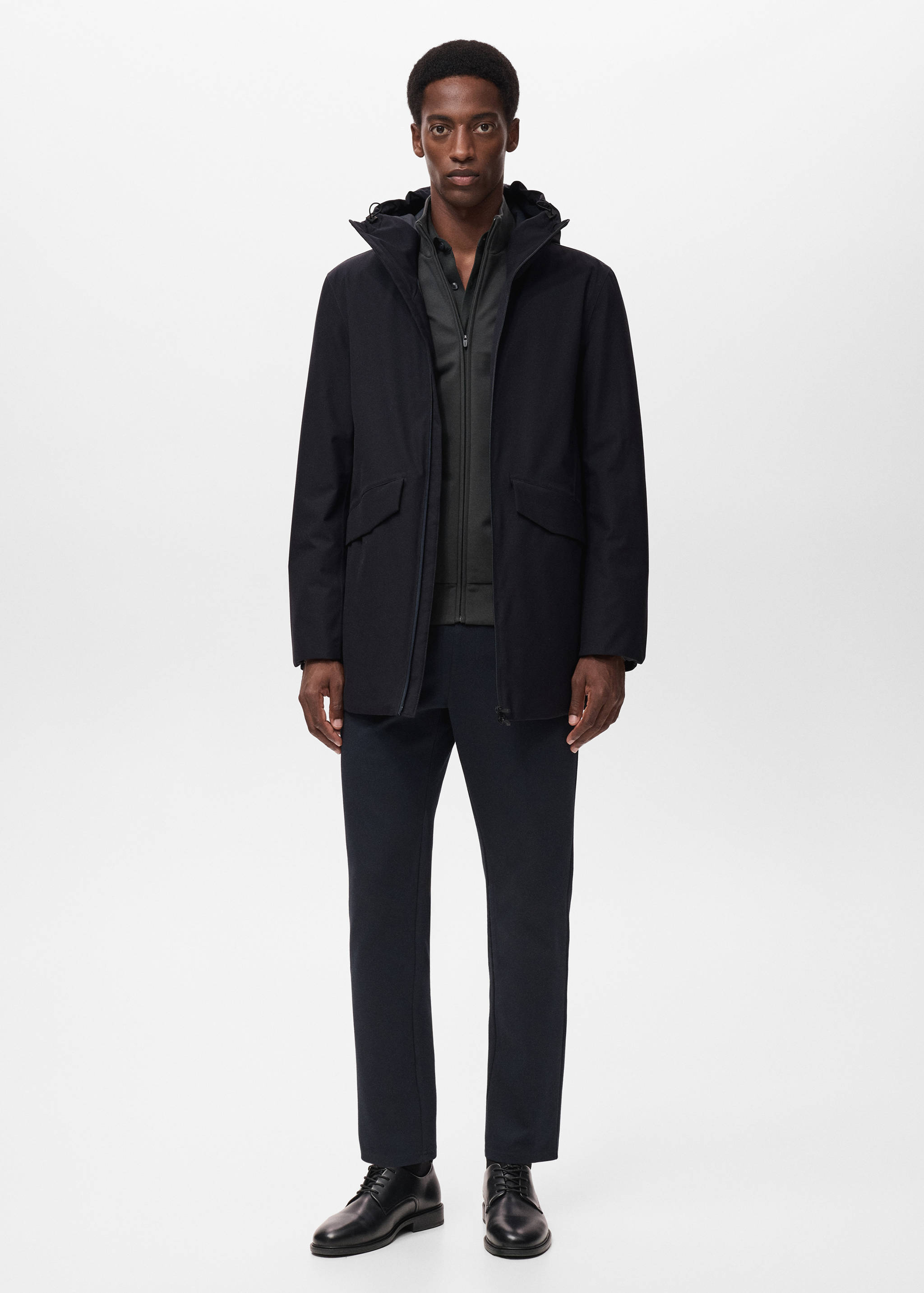 Packable water-repellent padded Thermolite® parka - General plane
