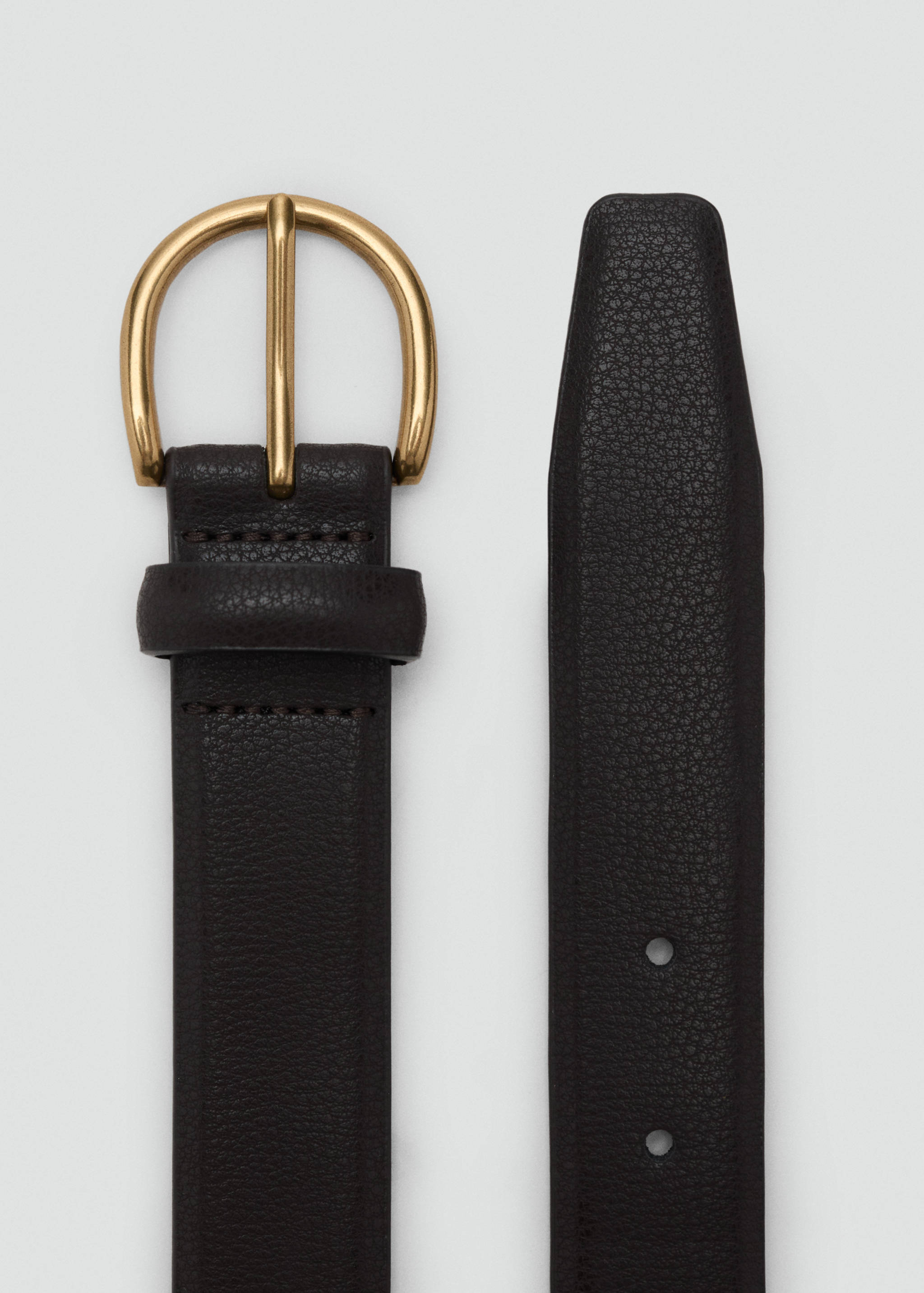 Ceinture cuir grainé - Plan moyen