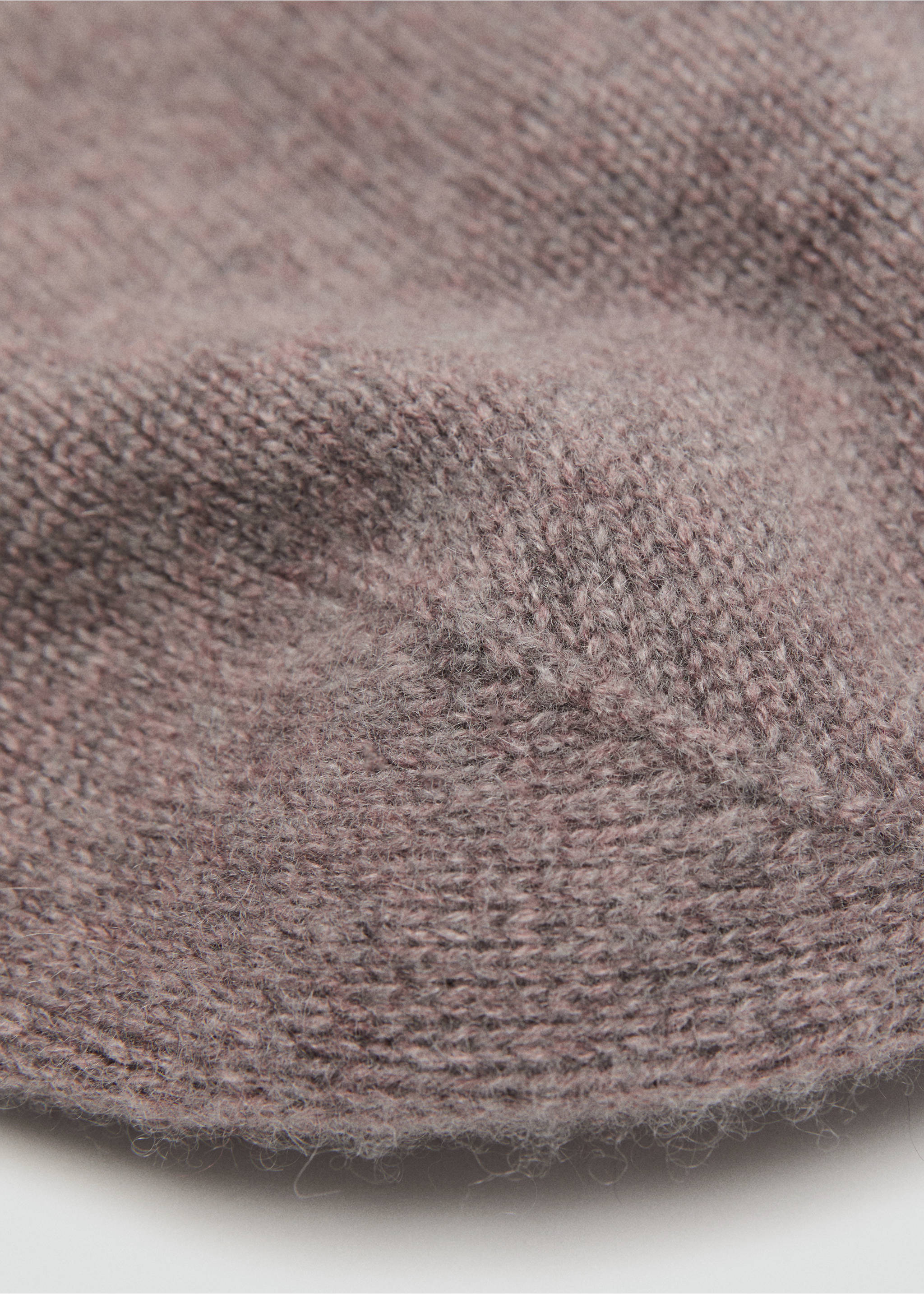 100% cashmere beanie - Details of the article 1, Medium Brown. Ref: 17035976-00.