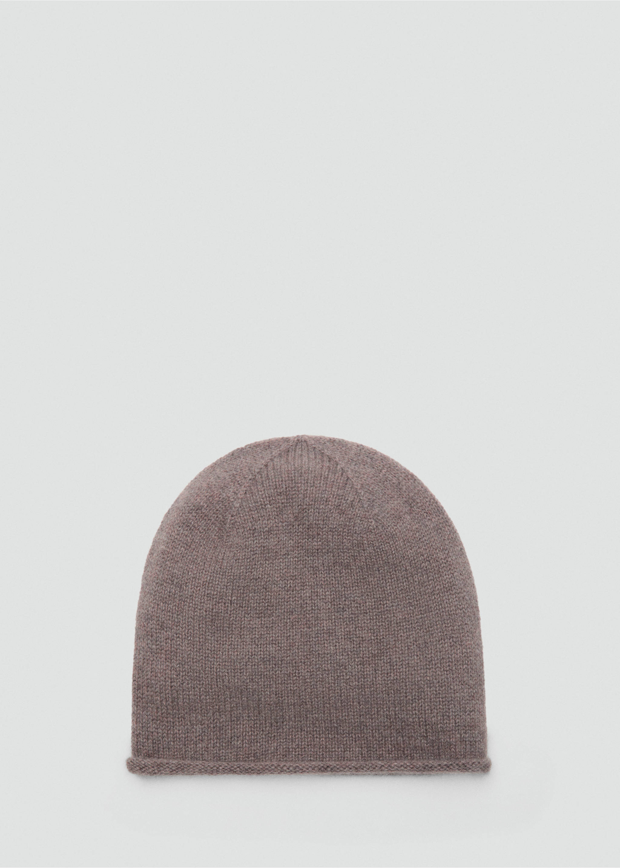 100% cashmere beanie - Article without model, Medium Brown. Ref: 17035976-00.