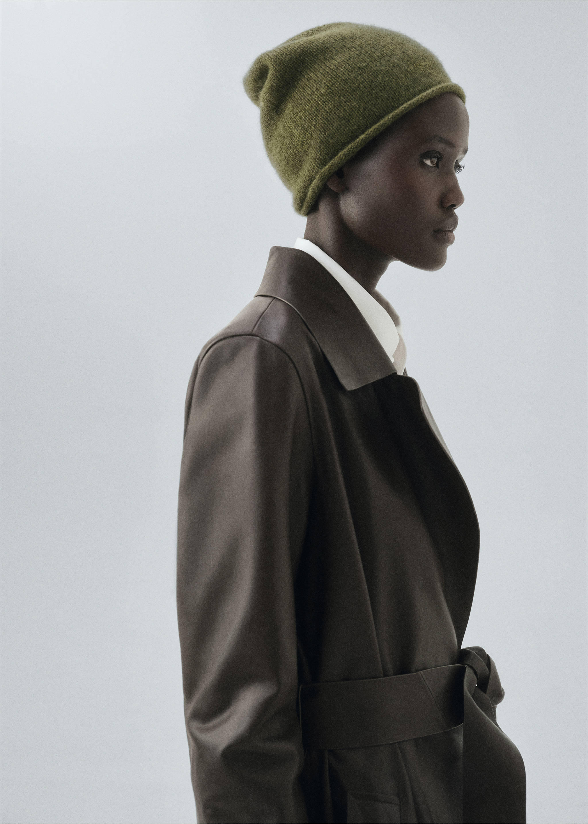 100% cashmere beanie - General plane, Medium Green. Ref: 17035976-00.