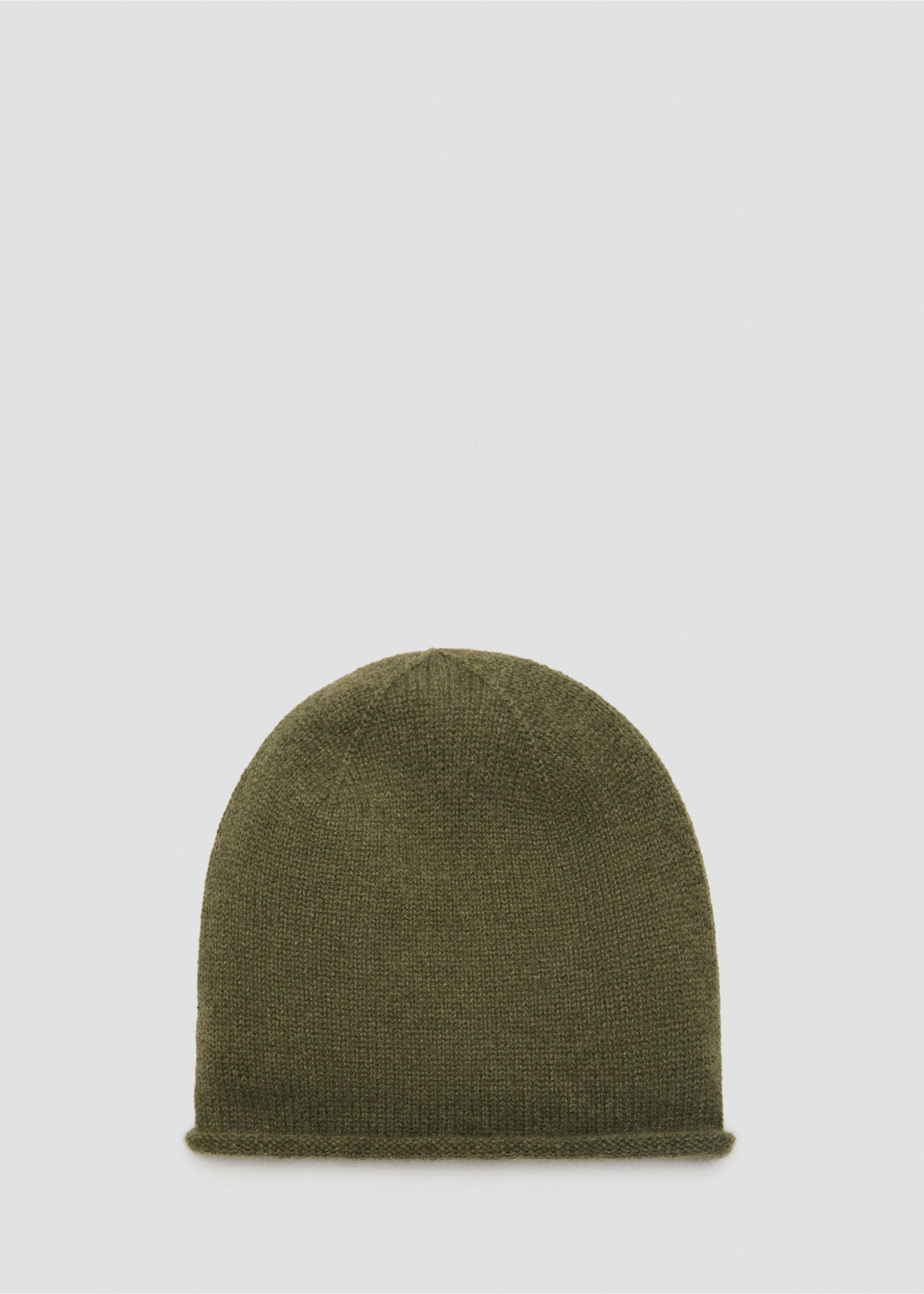 100% cashmere beanie - Article without model, Medium Green. Ref: 17035976-00.