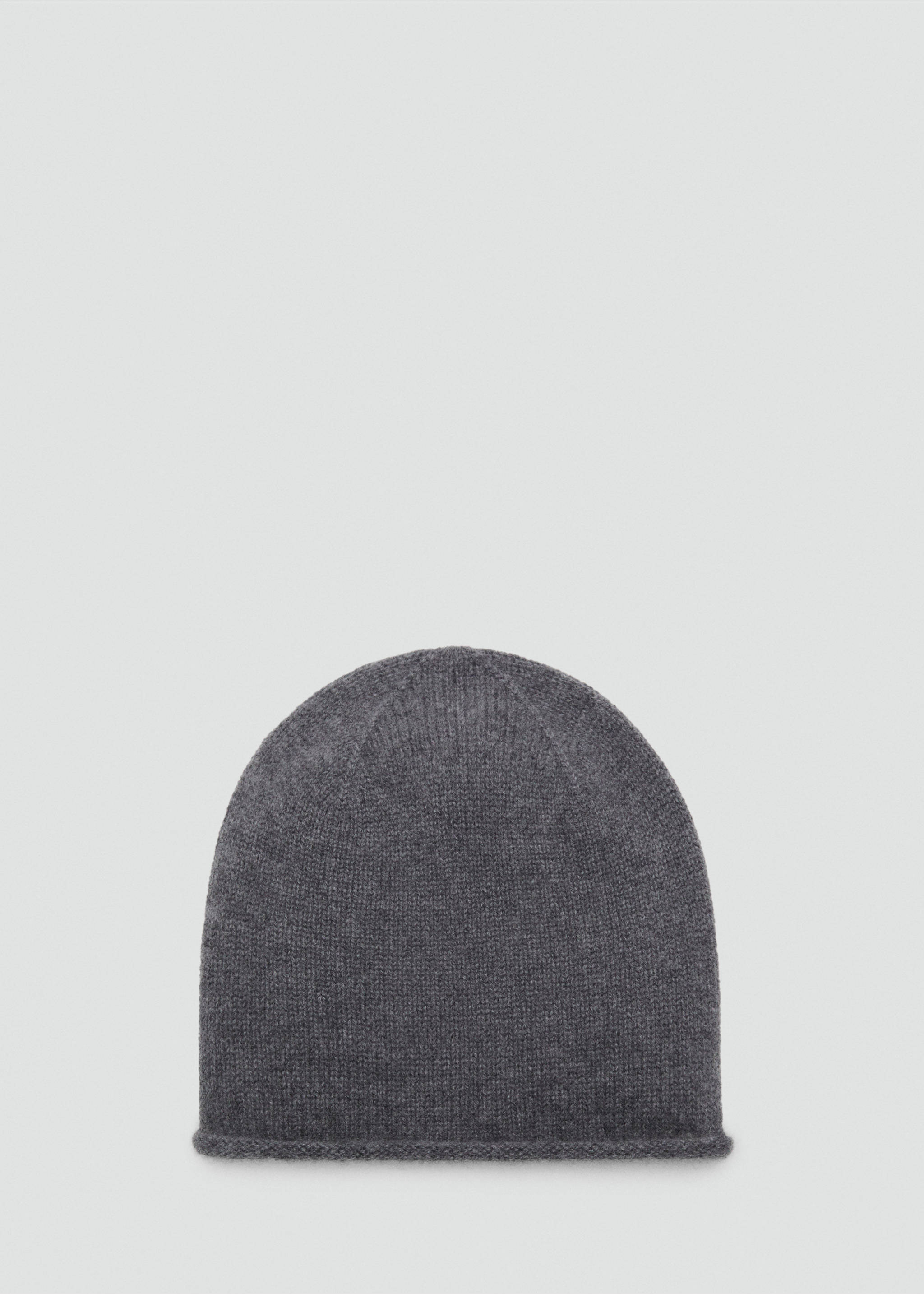 100% cashmere beanie - Article without model, Medium Heather Grey. Ref: 17035976-00.