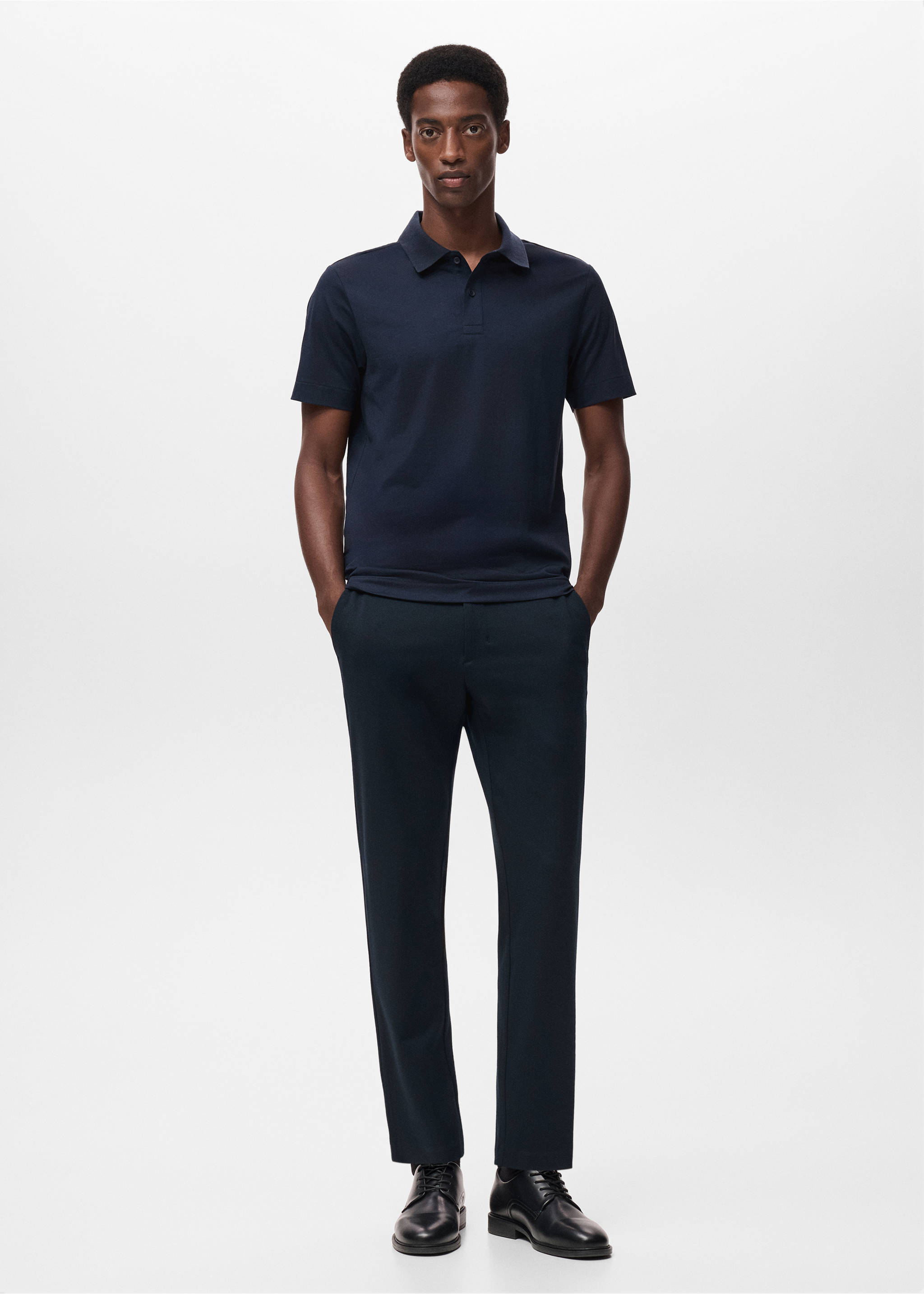 Slim-fit Thermolite® polo shirt - General plane, Navy. Ref: 17035977-00.