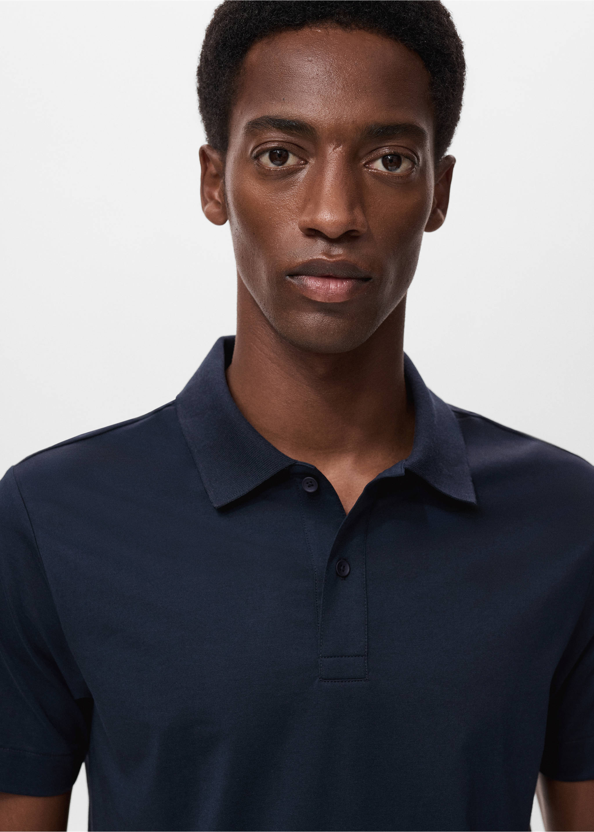 Slim-fit Thermolite® polo shirt - Details of the article 1, Navy. Ref: 17035977-00.
