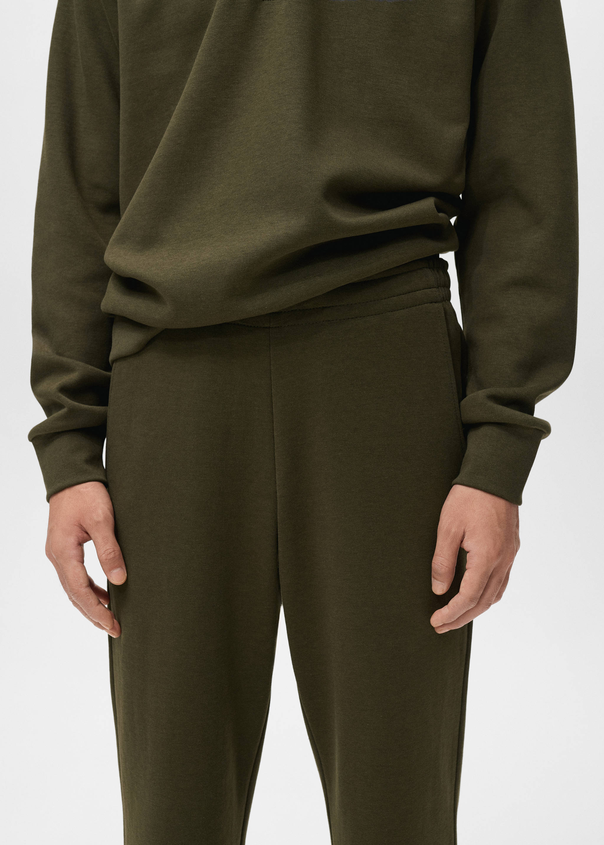 Βαμβακερό joggers με ελαστική μέση - Λεπτομέρεια του προϊόντος 1