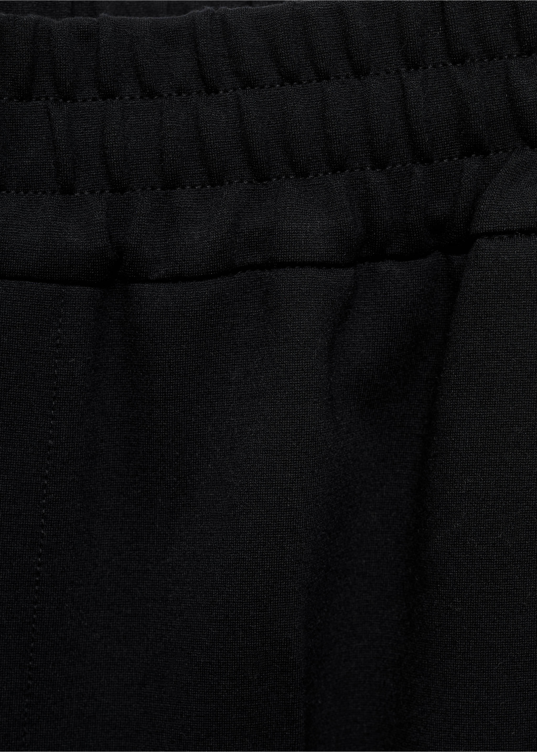 Kalhoty jogger s elastickým pasem - Detail zboží 0, Černá. Ref: 17035979-00.
