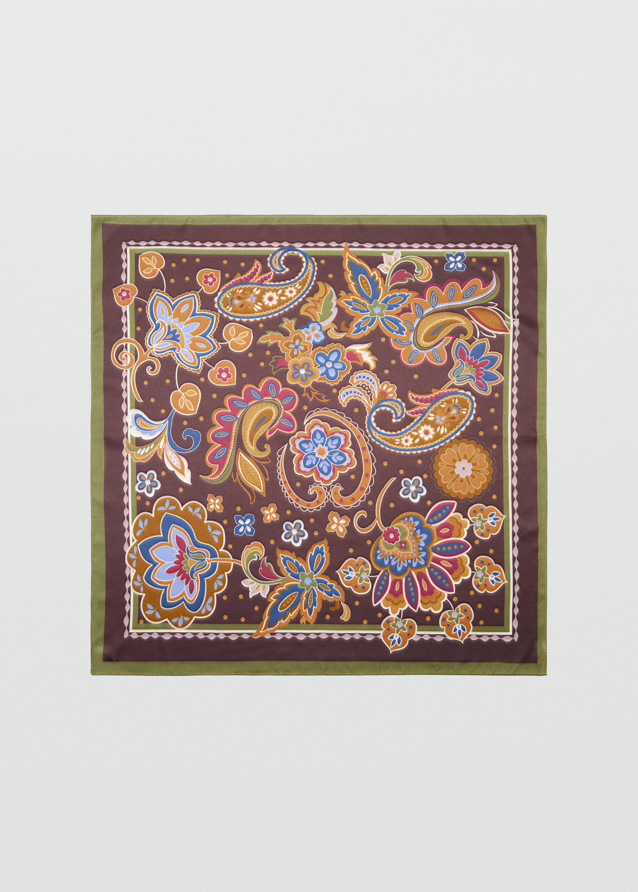 Paisley satin scarf - Article without model