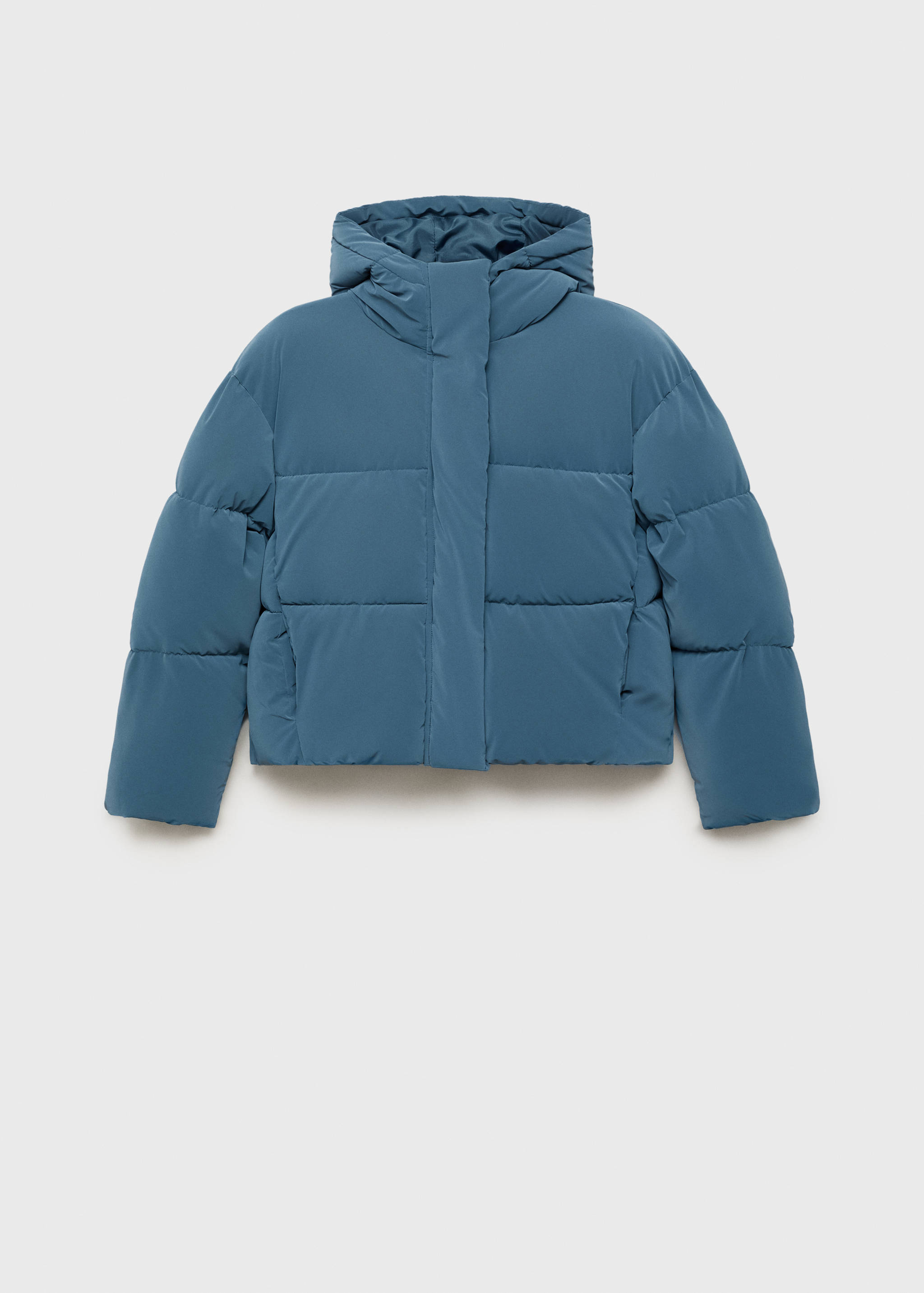 Waxed-effect padded anorak - Article without model