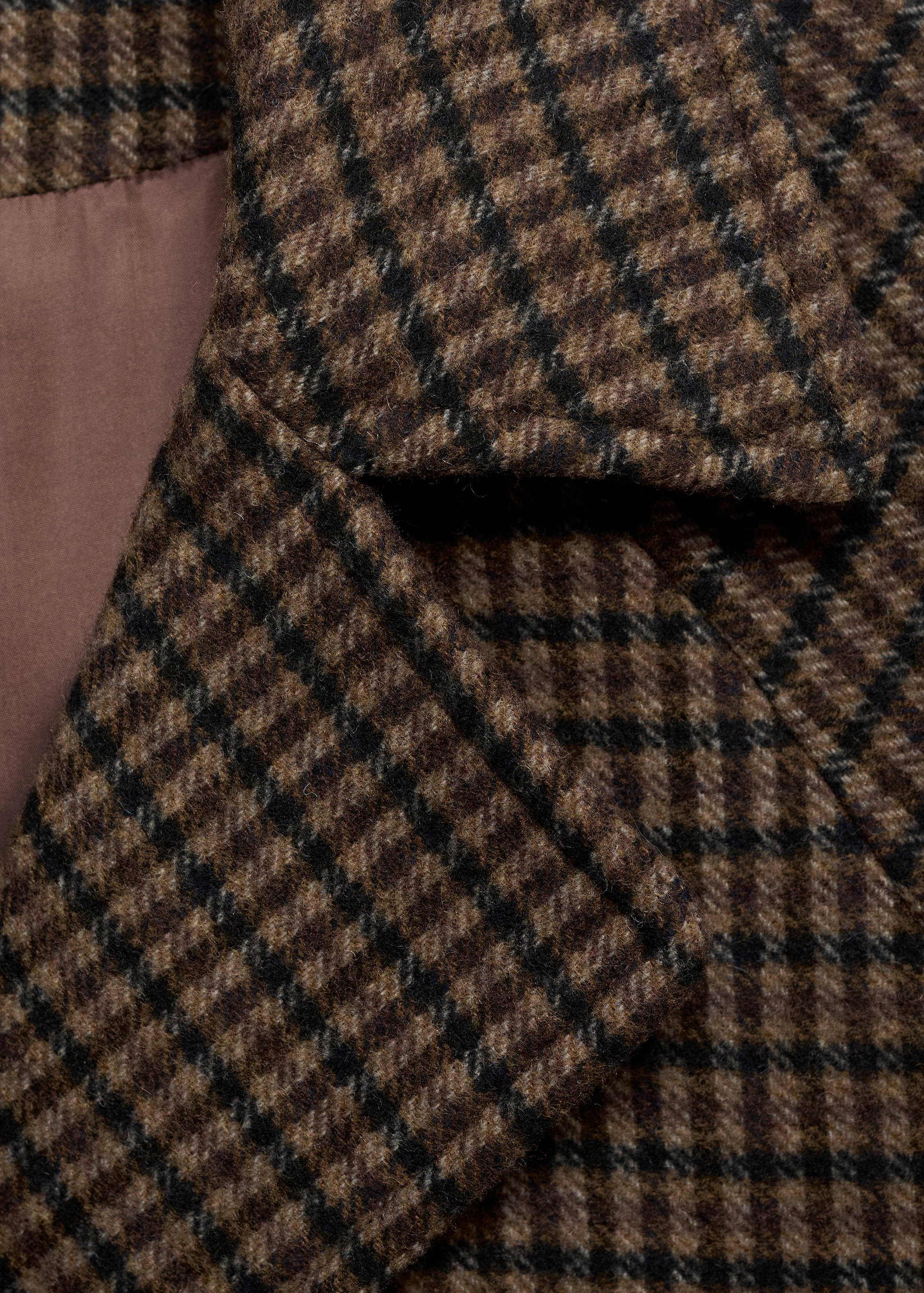 Checked wool-blend coat - Details of the article 8