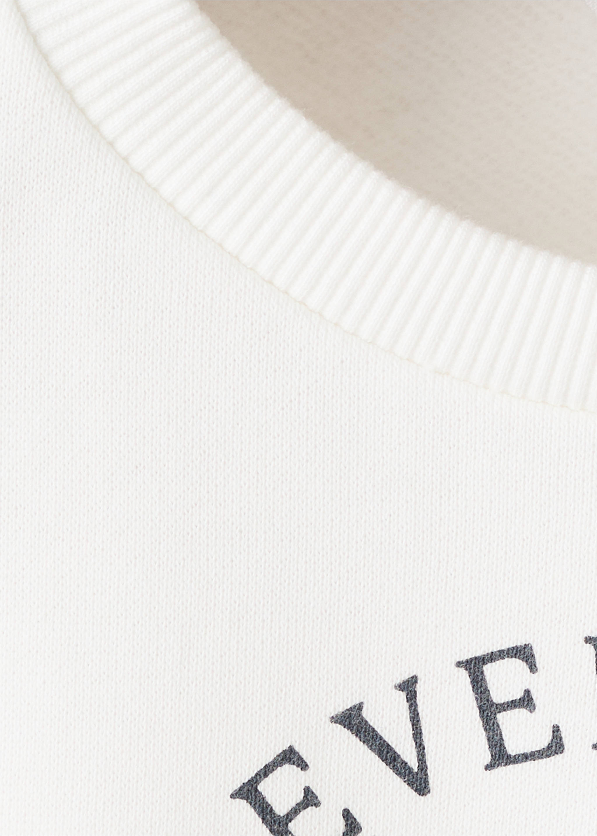 Sweat-shirt coton imprimé - Détail de l'article 8, Blanc cassé. Ref: 17036343-00.