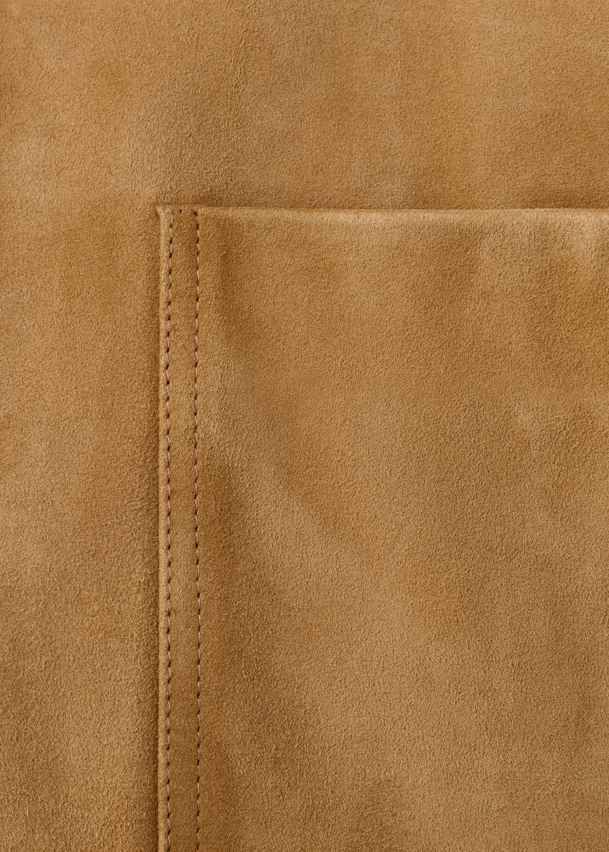 Suede jacket with buttons - Details of the article 0