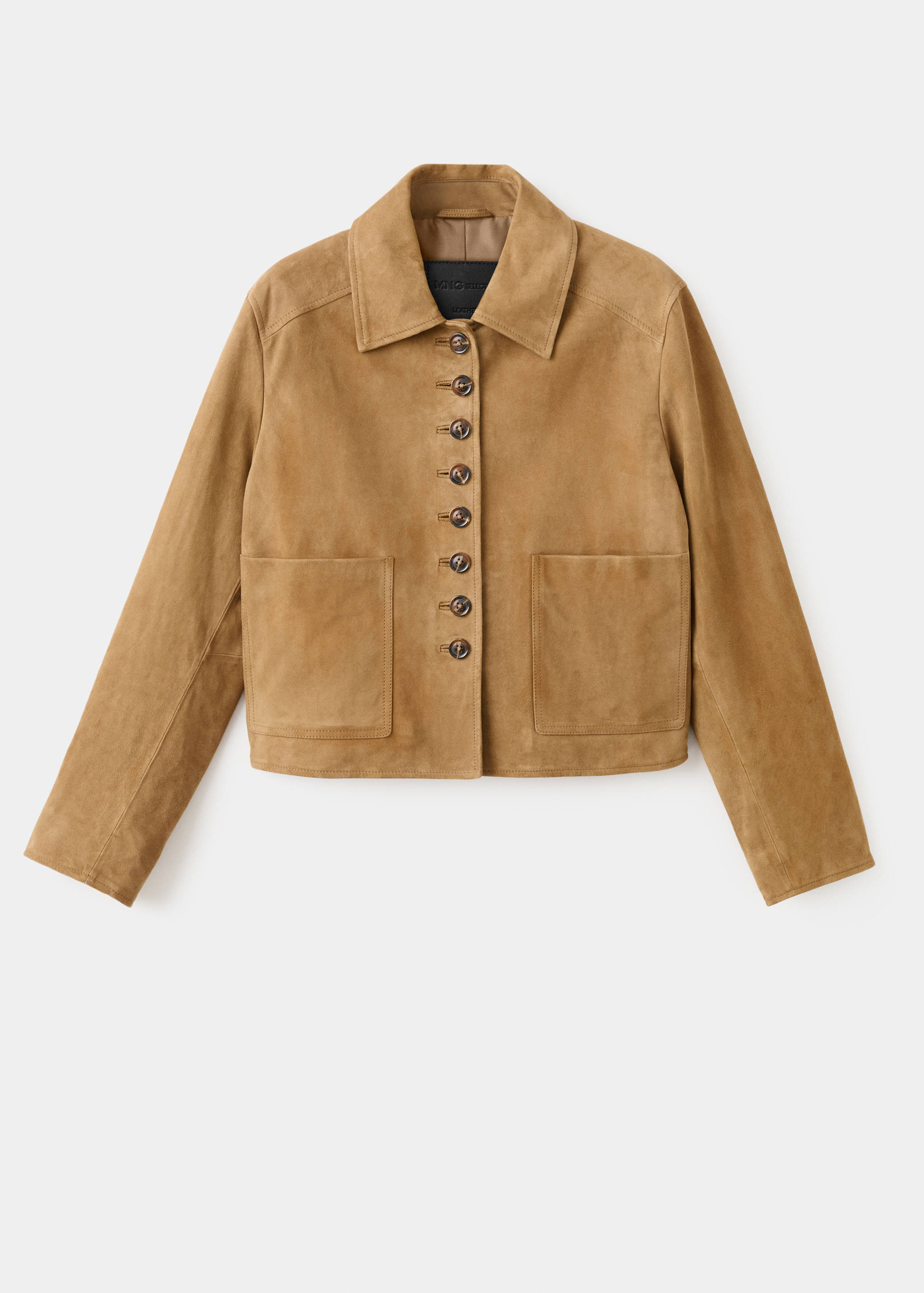 Suede jacket with buttons - Article without model