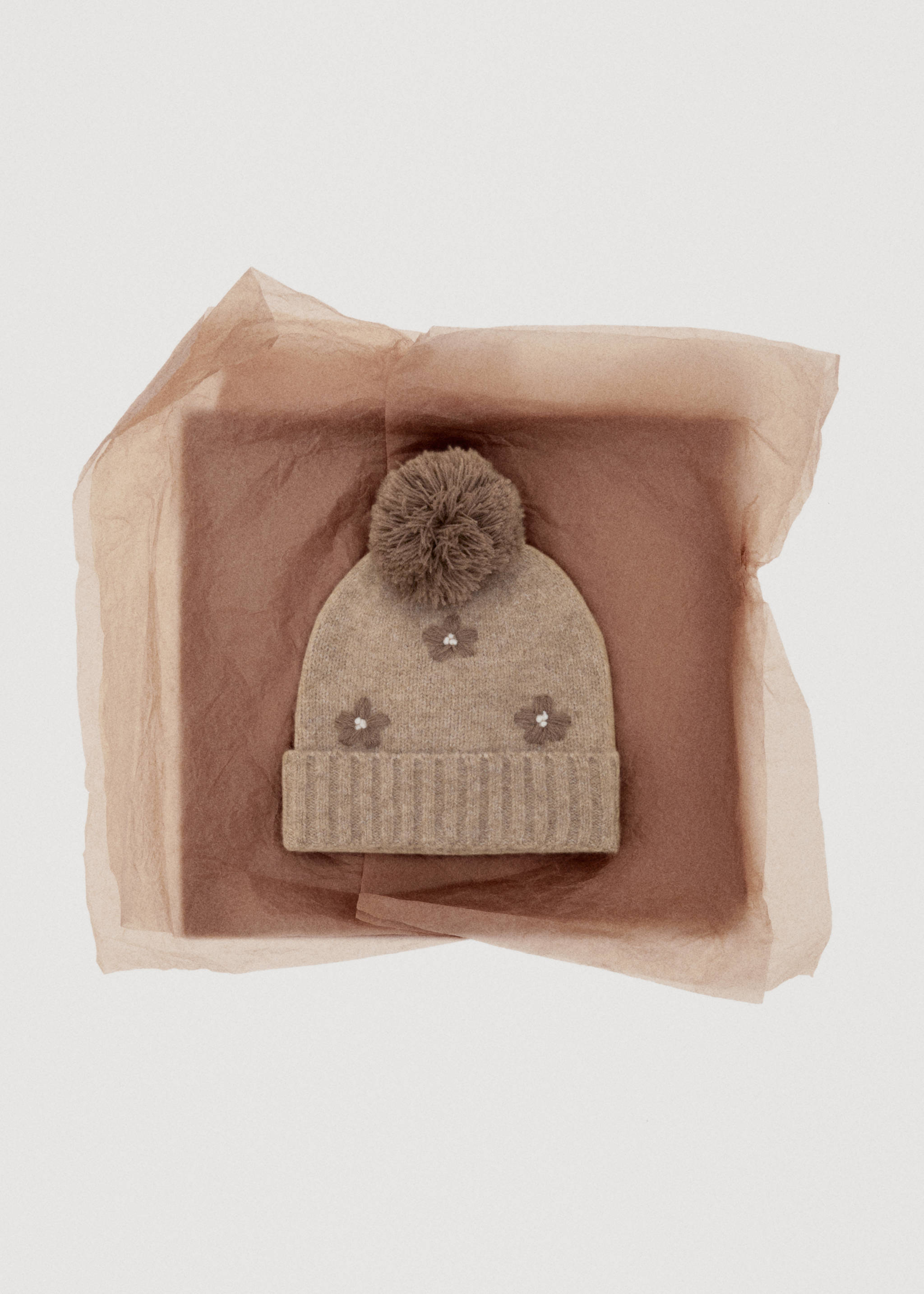 Bonnet à fleurs à pompon - Détail de l'article 7