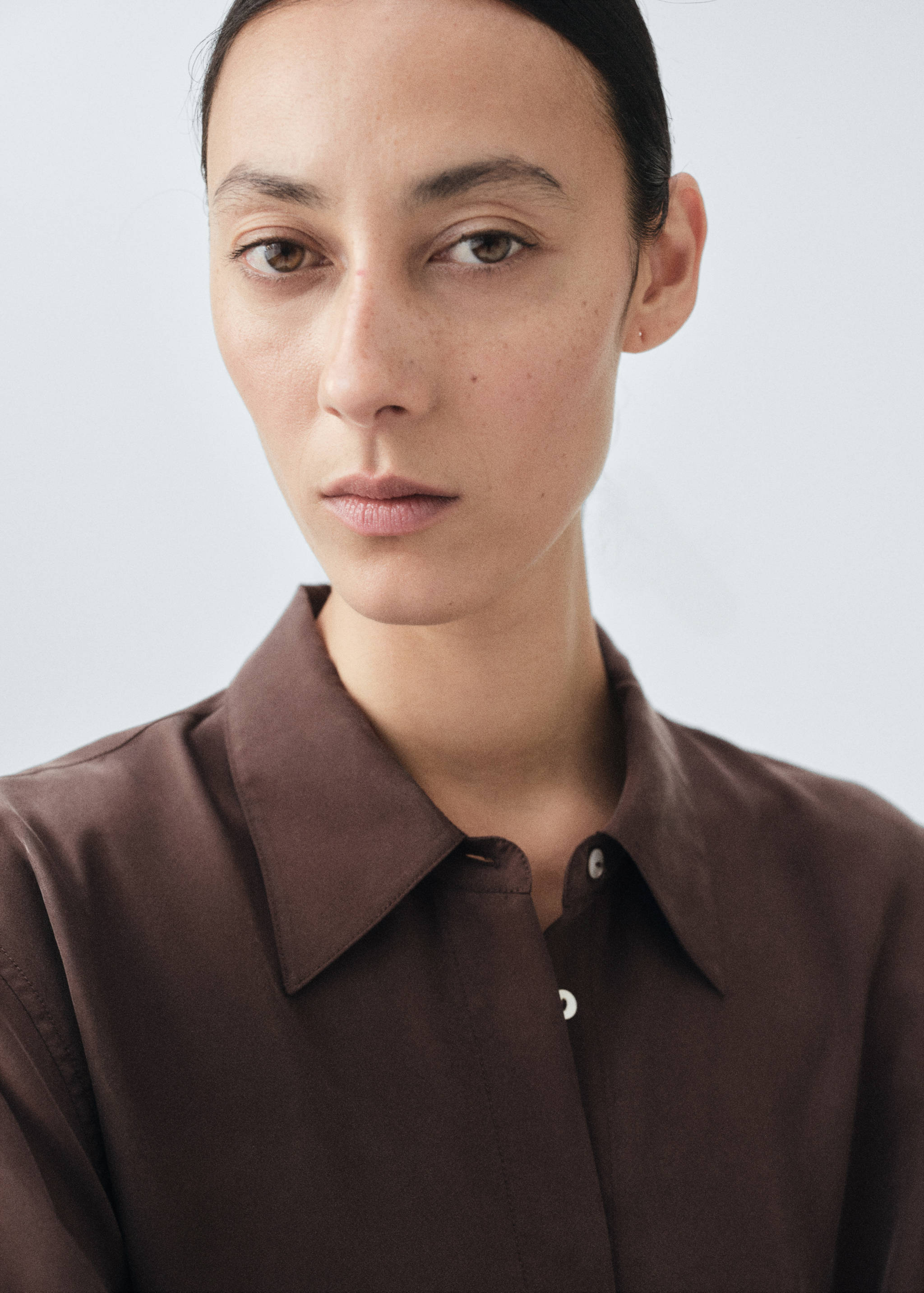 Oversize-Hemd aus 100% Seide - Detail des Artikels 1