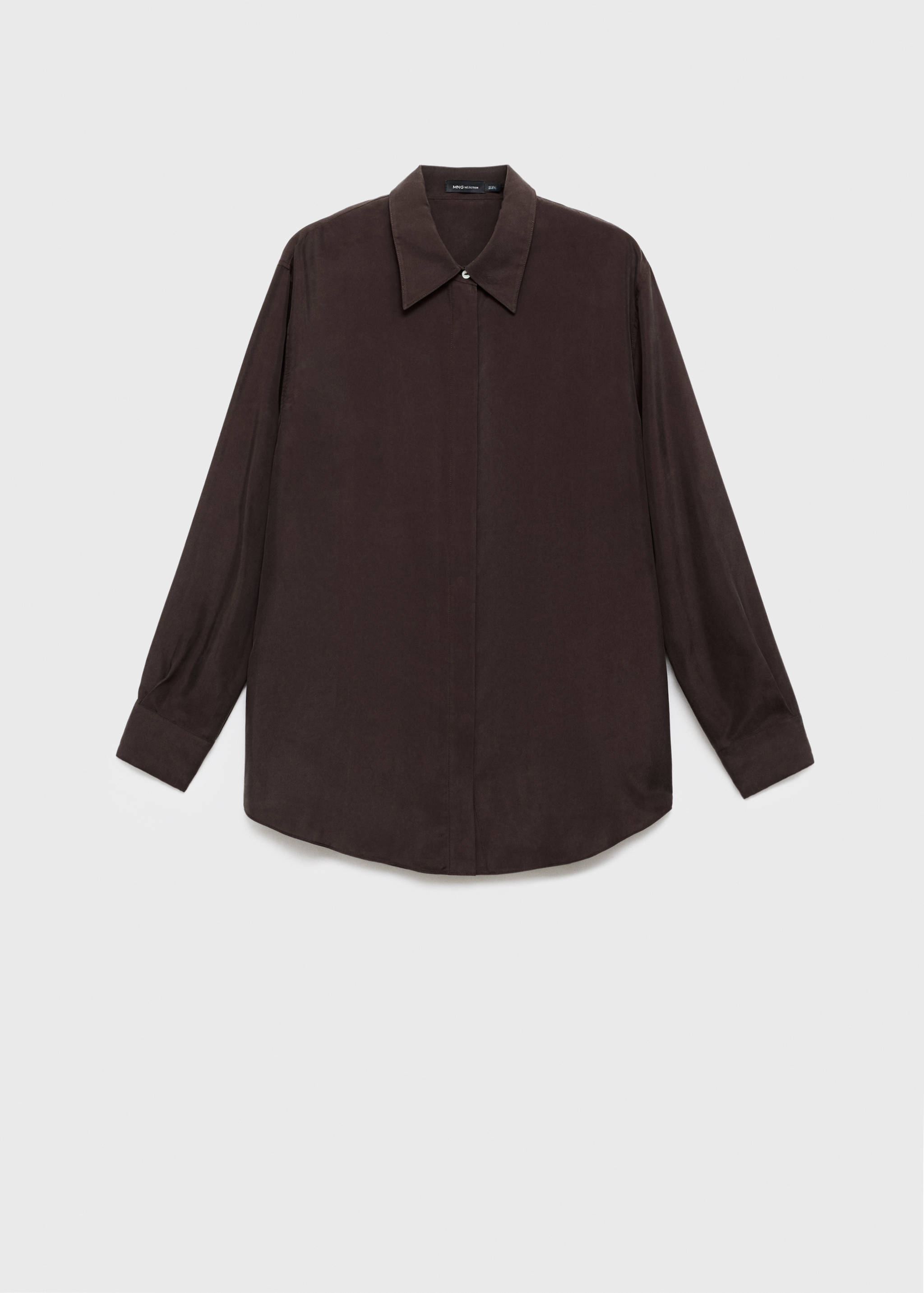 Oversize-Hemd aus 100% Seide - Artikel ohne Model