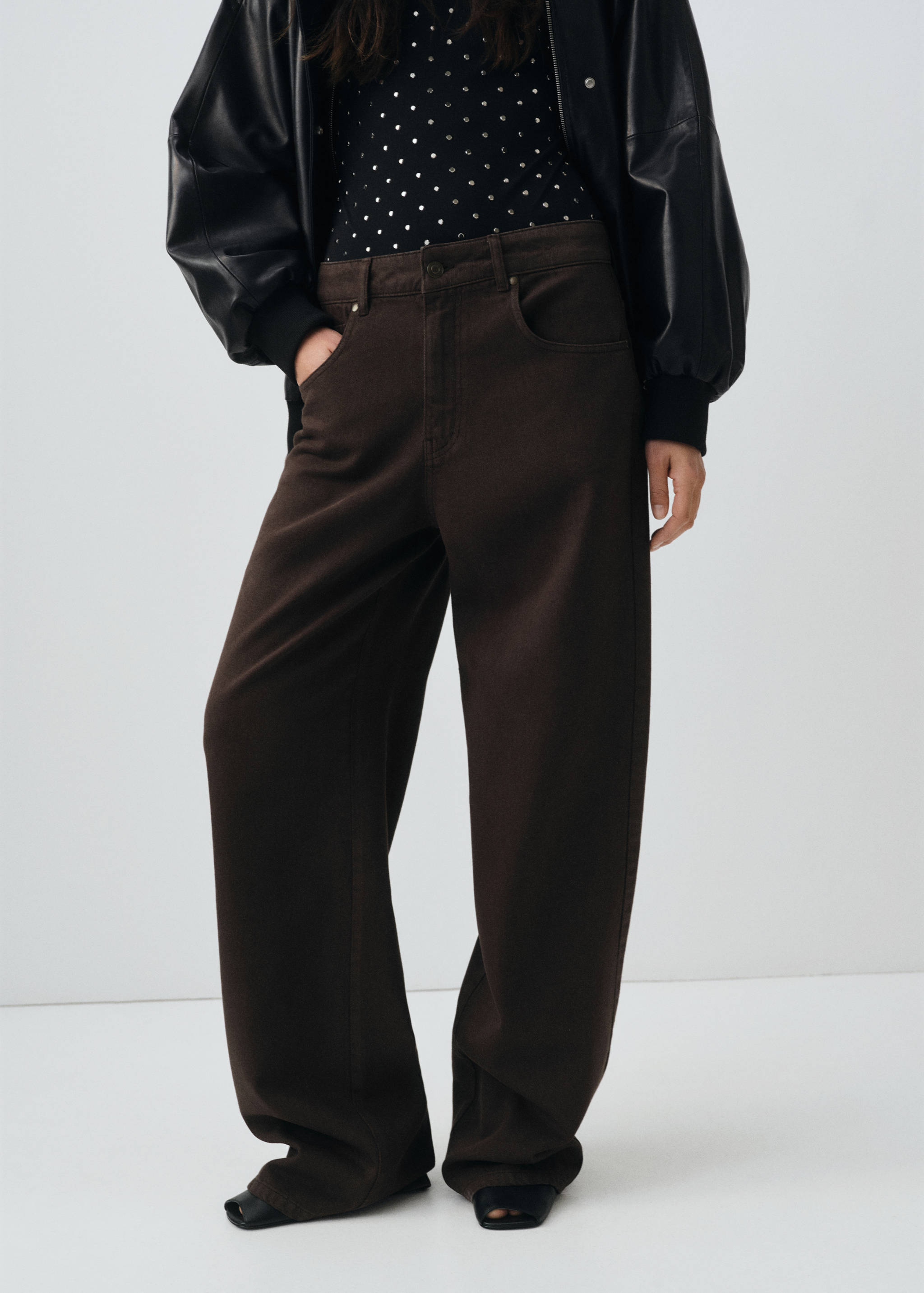 Mid-rise straight jeans - Medium plane