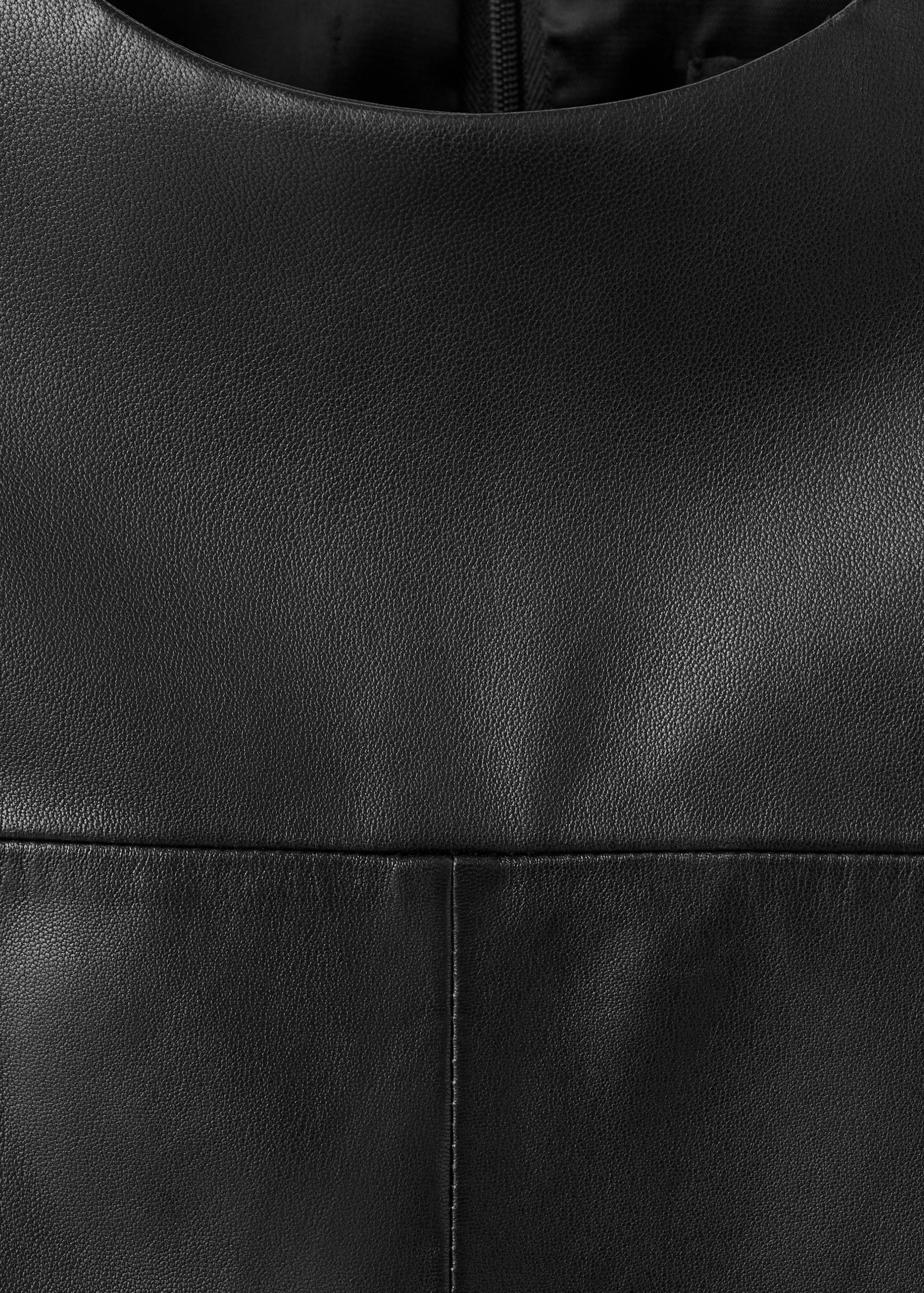 100% leather oversized t-shirt - Details of the article 8