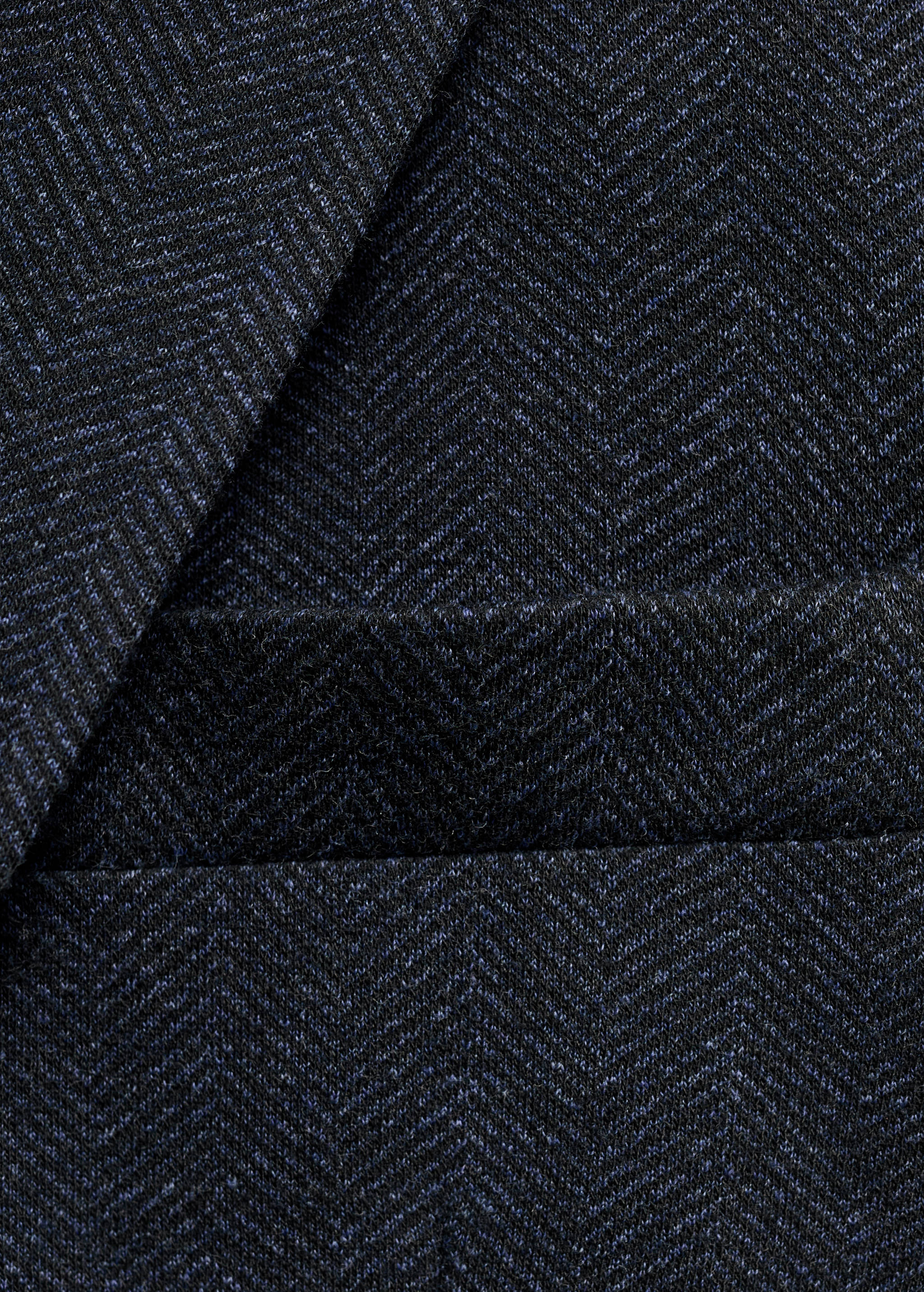Slim-fit herringbone tailored jacket - Details of the article 8