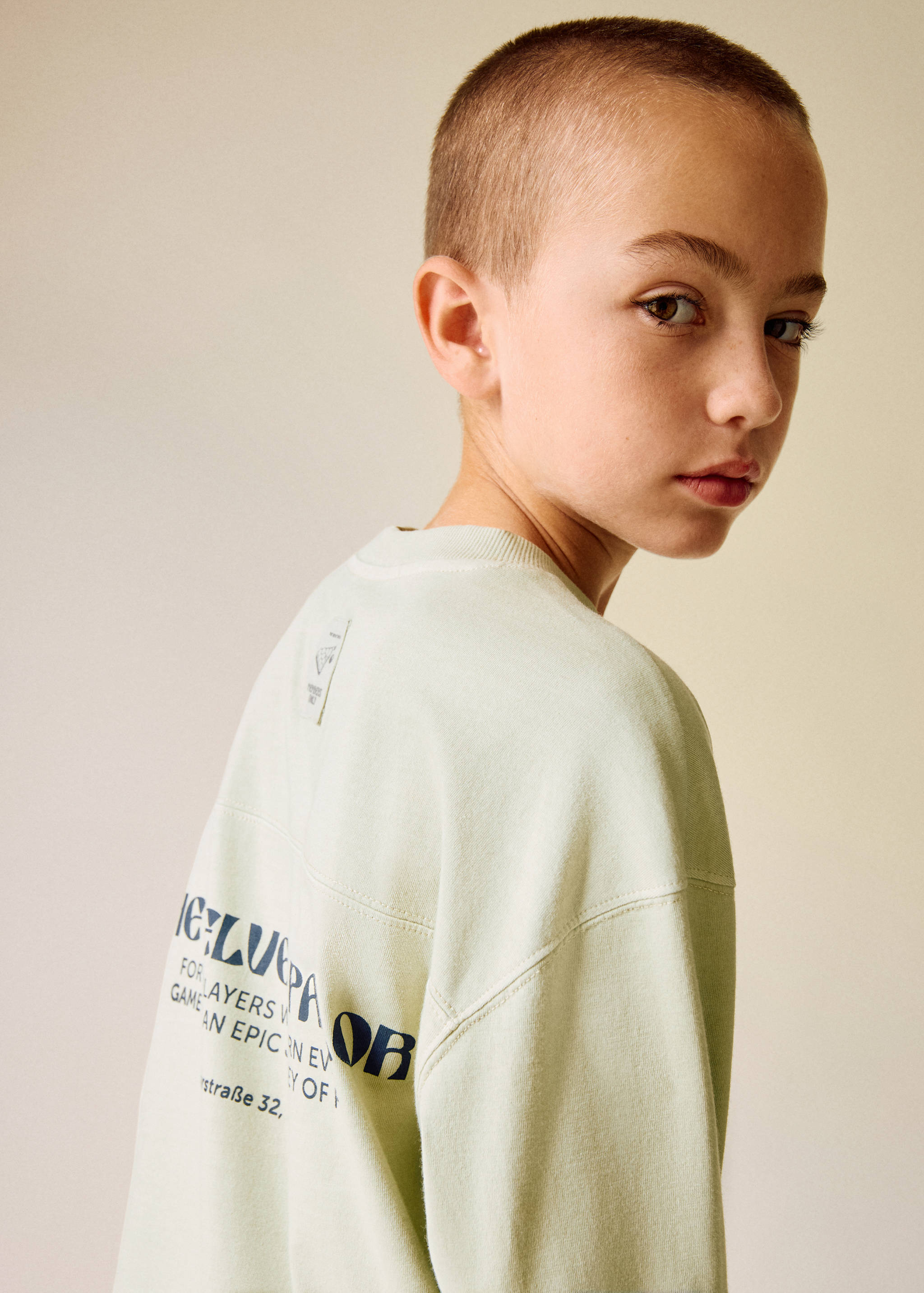 Printed cotton-blend t-shirt - Details of the article 1