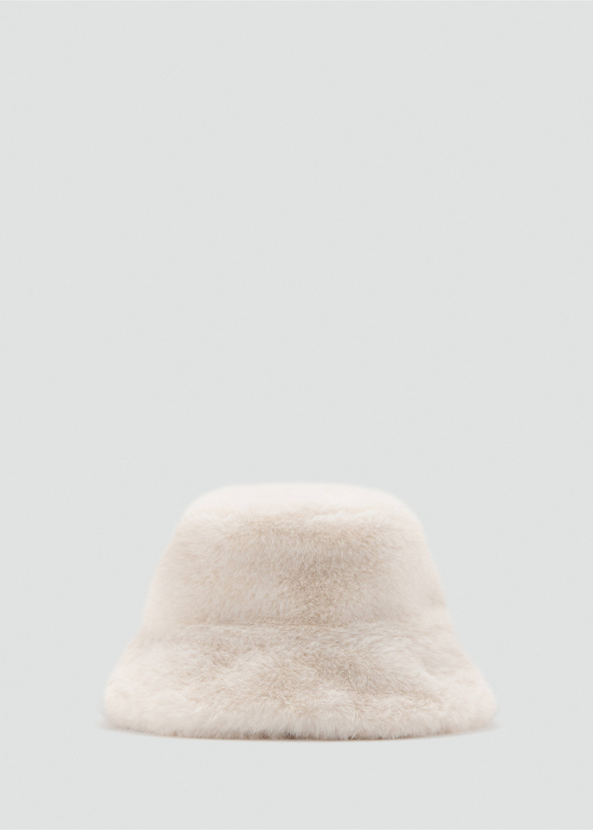 Fur-effect bucket hat - Article without model, Sand. Ref: 17036733-00.
