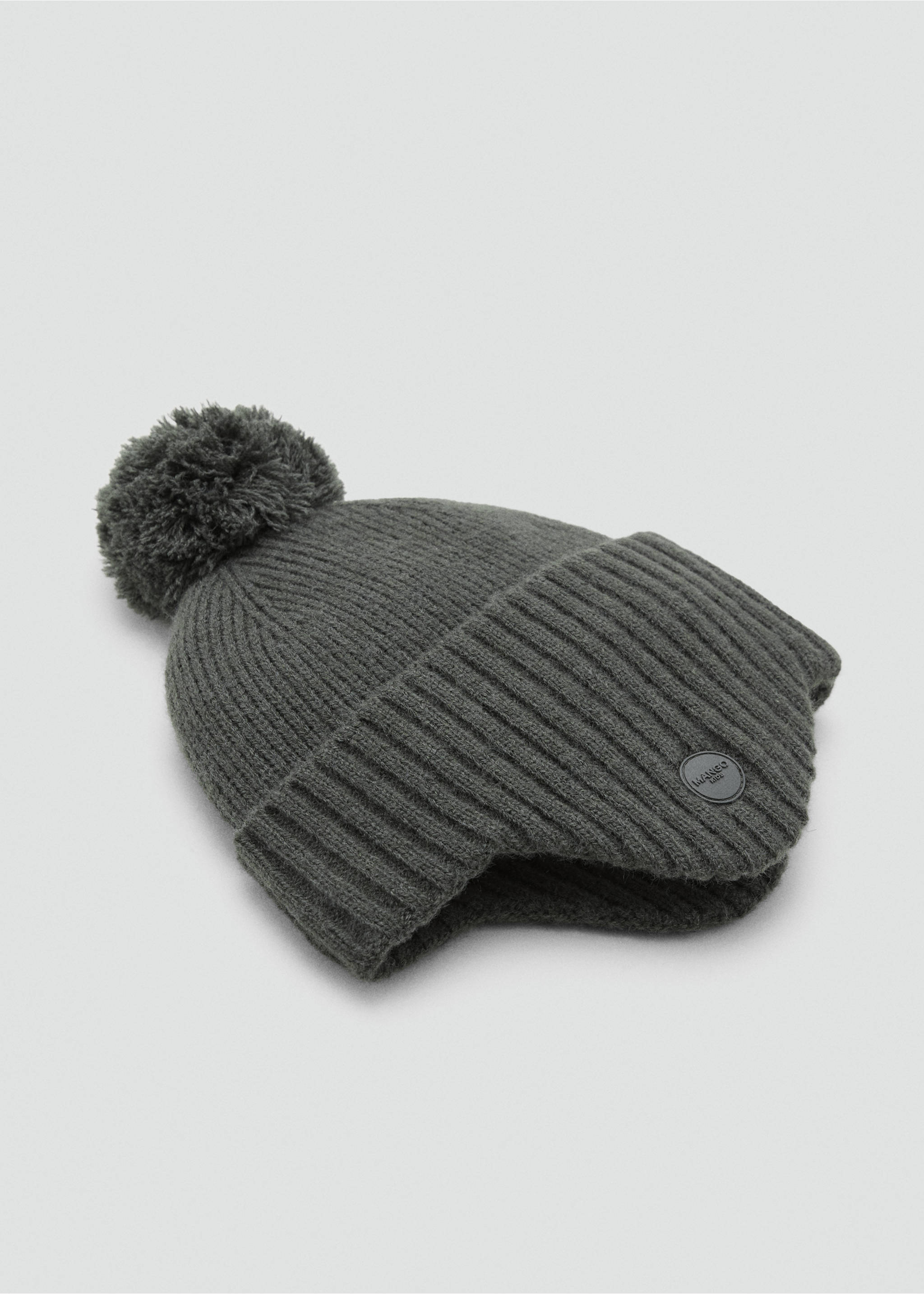 Earmuff knitted hat - Medium plane, Khaki. Ref: 17036734-00.