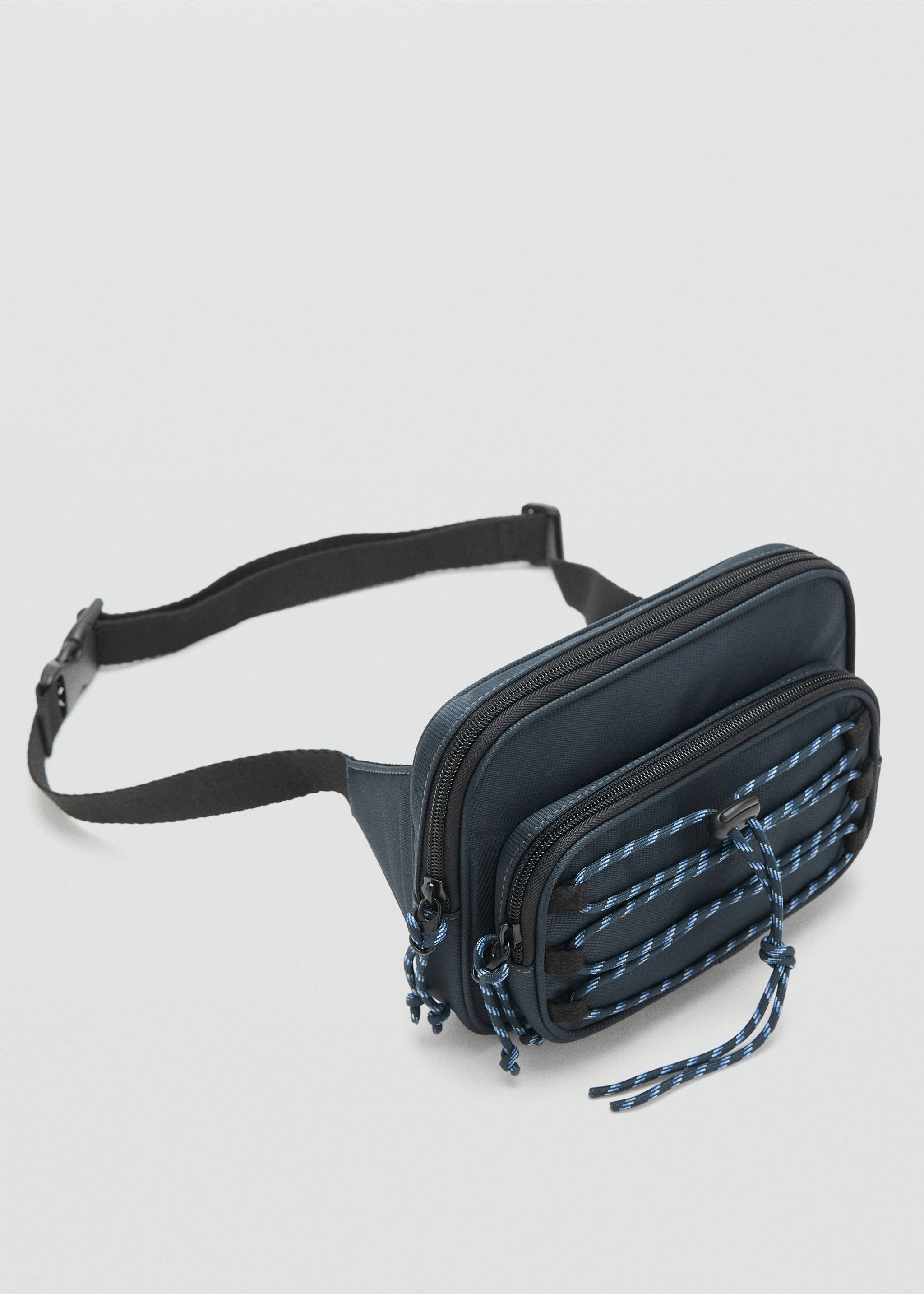 Fanny pack with cords - Medium plane, Navy. Ref: 17036742-00.