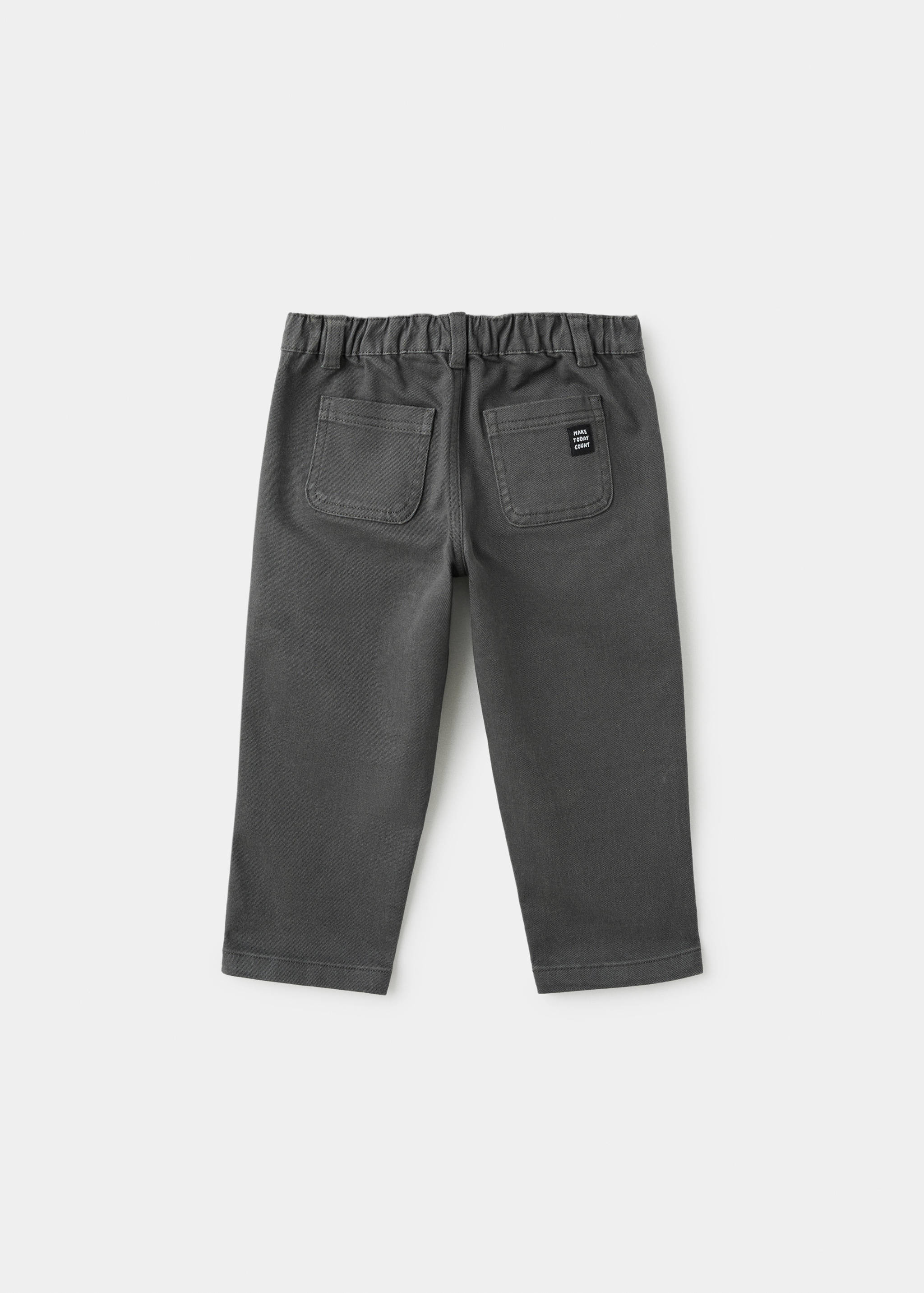 Jeans rectos algodón - Reverso del artículo