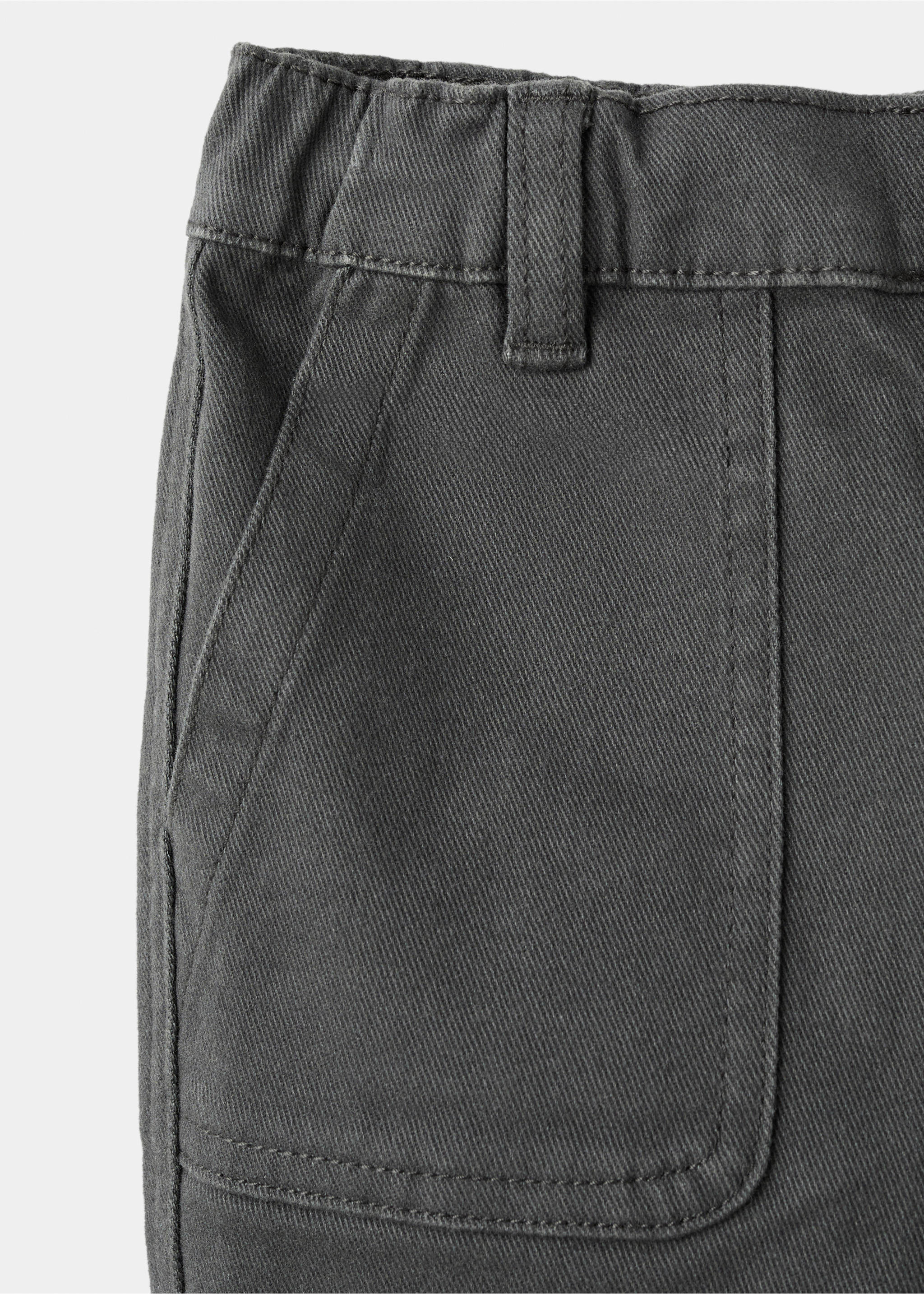 Jeans rectos algodón - Detalle del artículo 8, Gris antracita. Ref: 17037125-00.