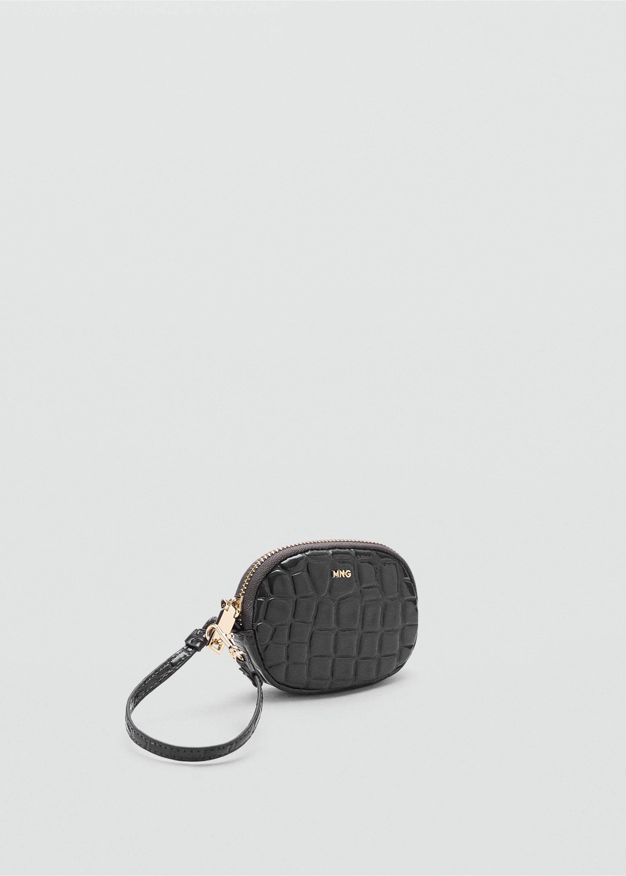 Shiny glitter coconut keychain wallet - Medium plane, Grey. Ref: 17037130-00.