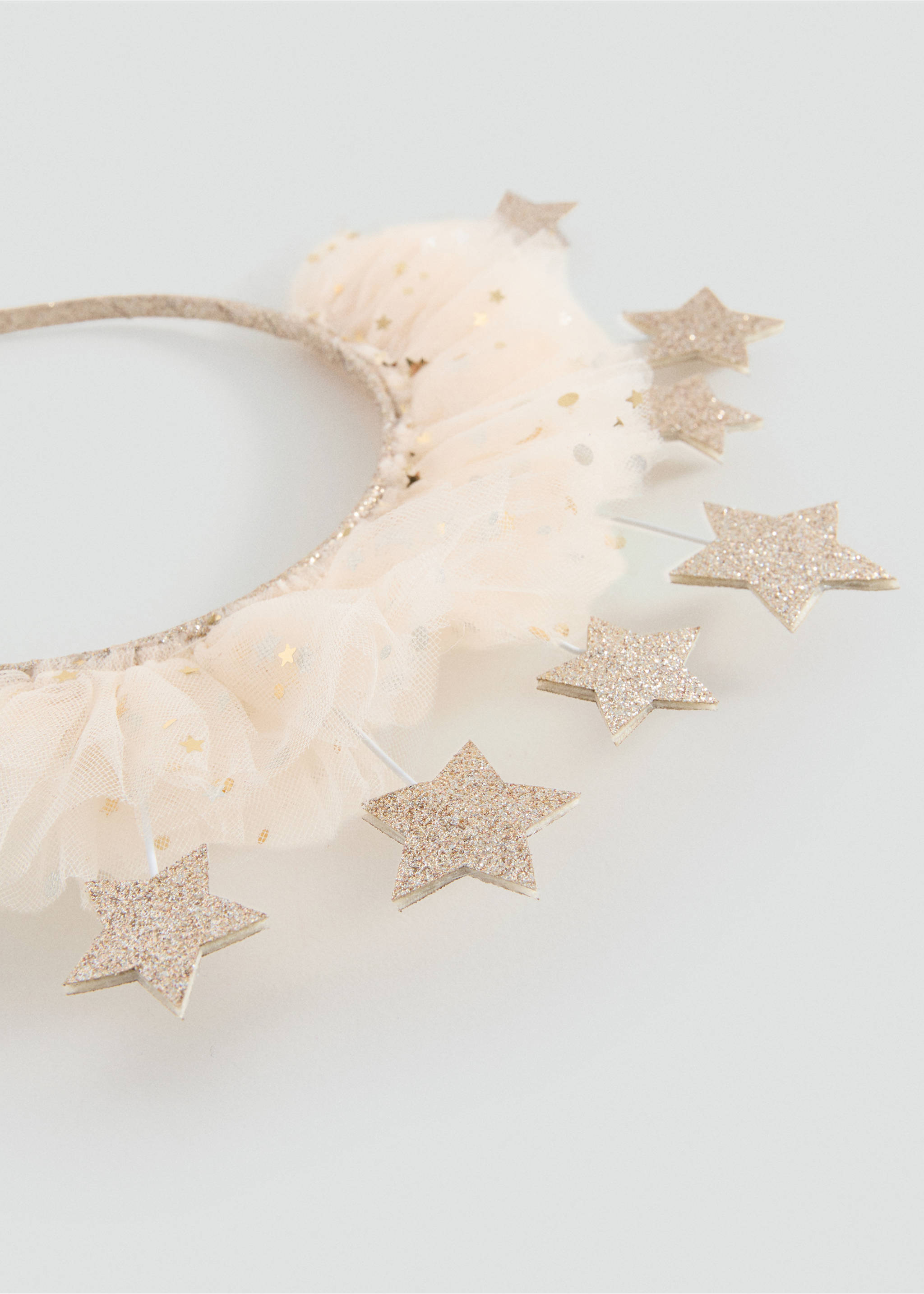 Glitter stars hairband - Medium plane, Gold. Ref: 17037133-00.