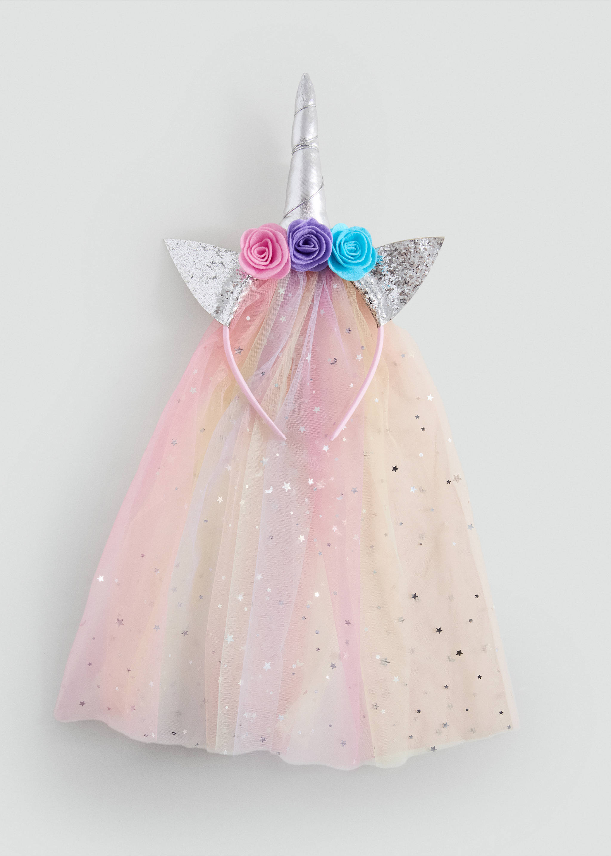 Serre-tête paillettes licorne - Article sans modèle, Violet clair/pastel. Ref: 17037134-00.