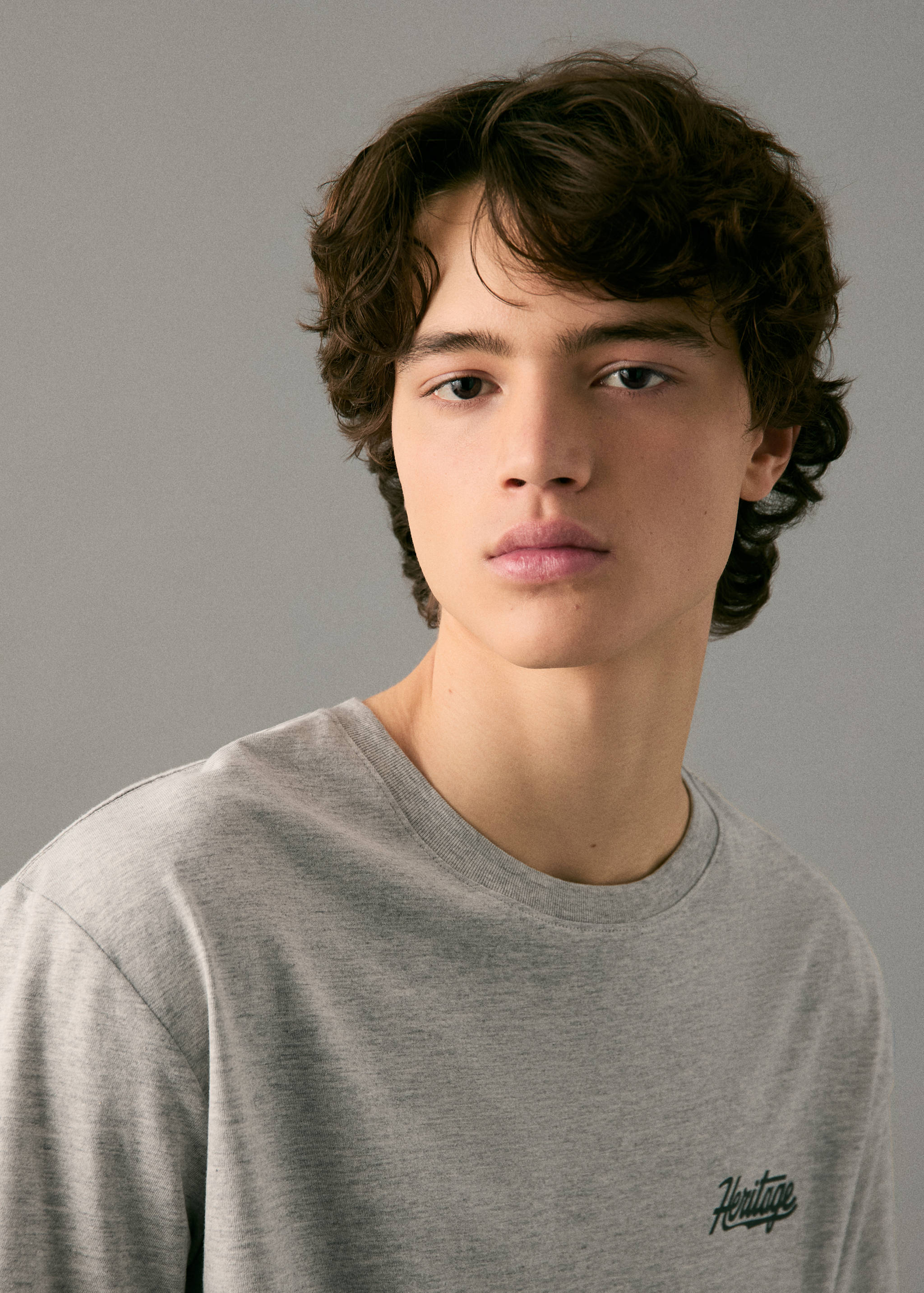 Printed cotton-blend T-shirt - Details of the article 1