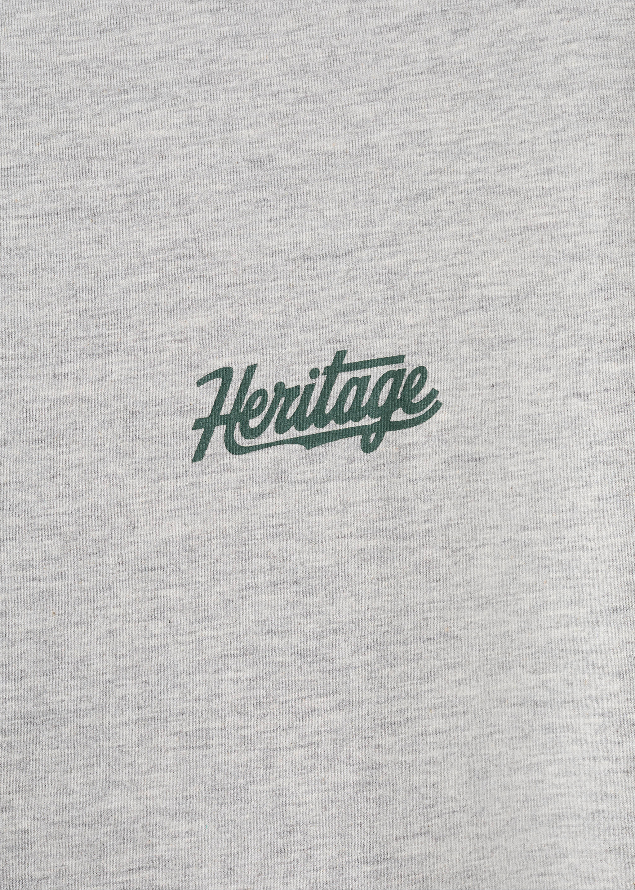 Printed cotton-blend T-shirt - Details of the article 0, Medium Heather Grey. Ref: 17037762-00.