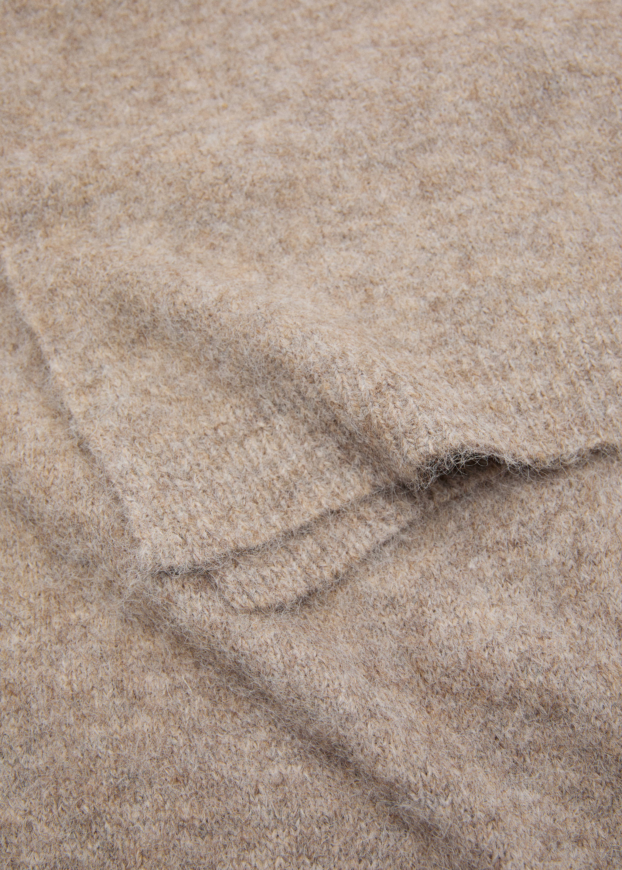 Plain knitted scarf - Medium plane