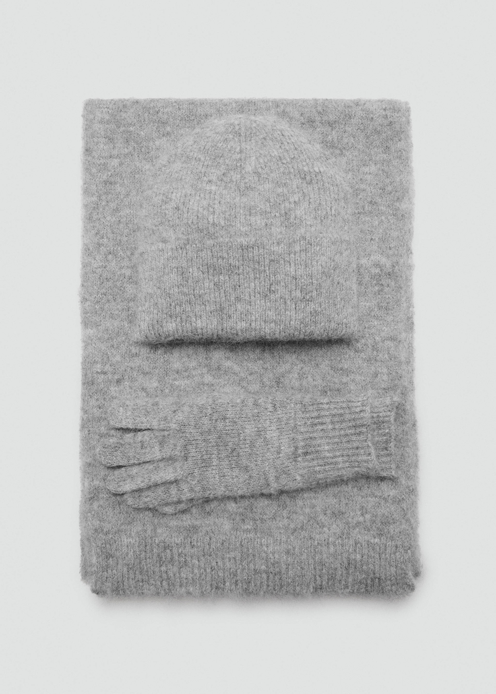 Plain knitted scarf - Details of the article 1