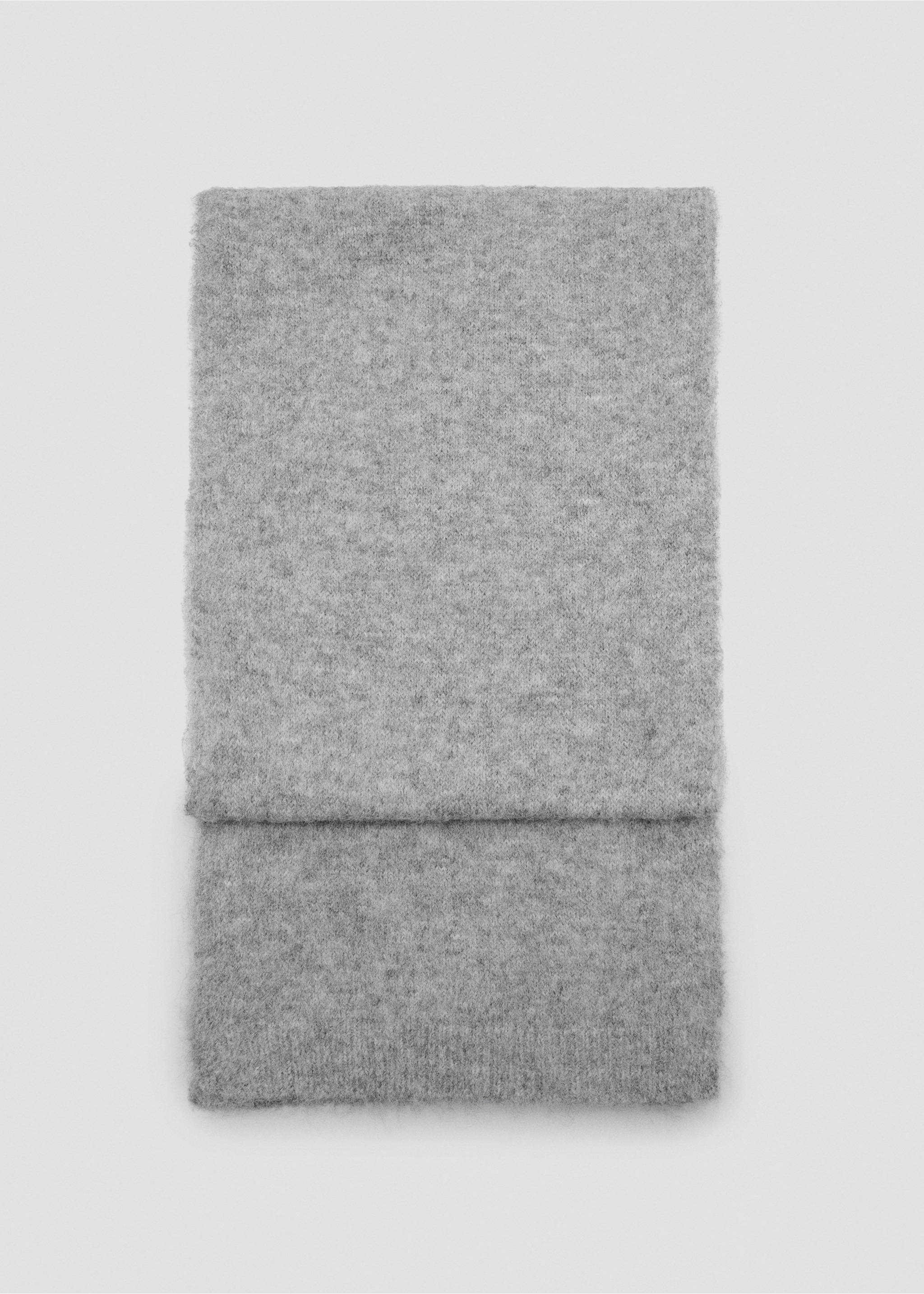 Bufanda de punt llis - Article sense model, Gris mig vigoré. Ref: 17037766-00.