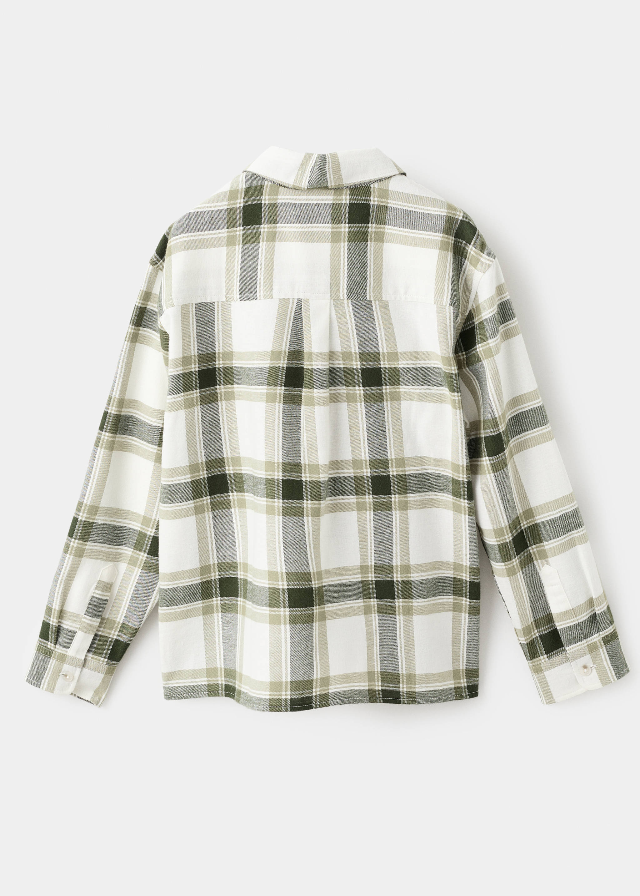 Cotton check shirt - Reverse of the article