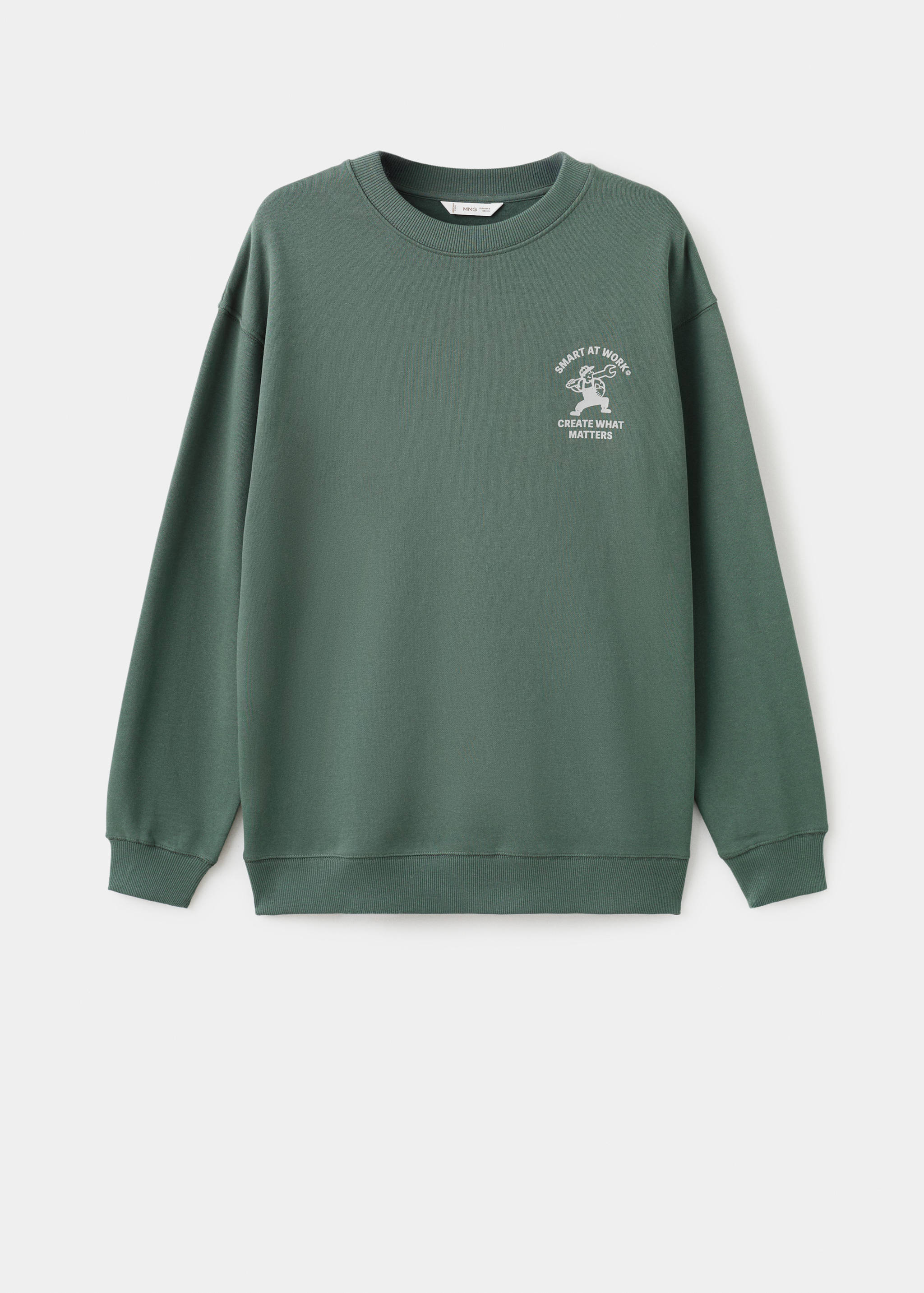Gemustertes Baumwoll-Sweatshirt - Artikel ohne Model