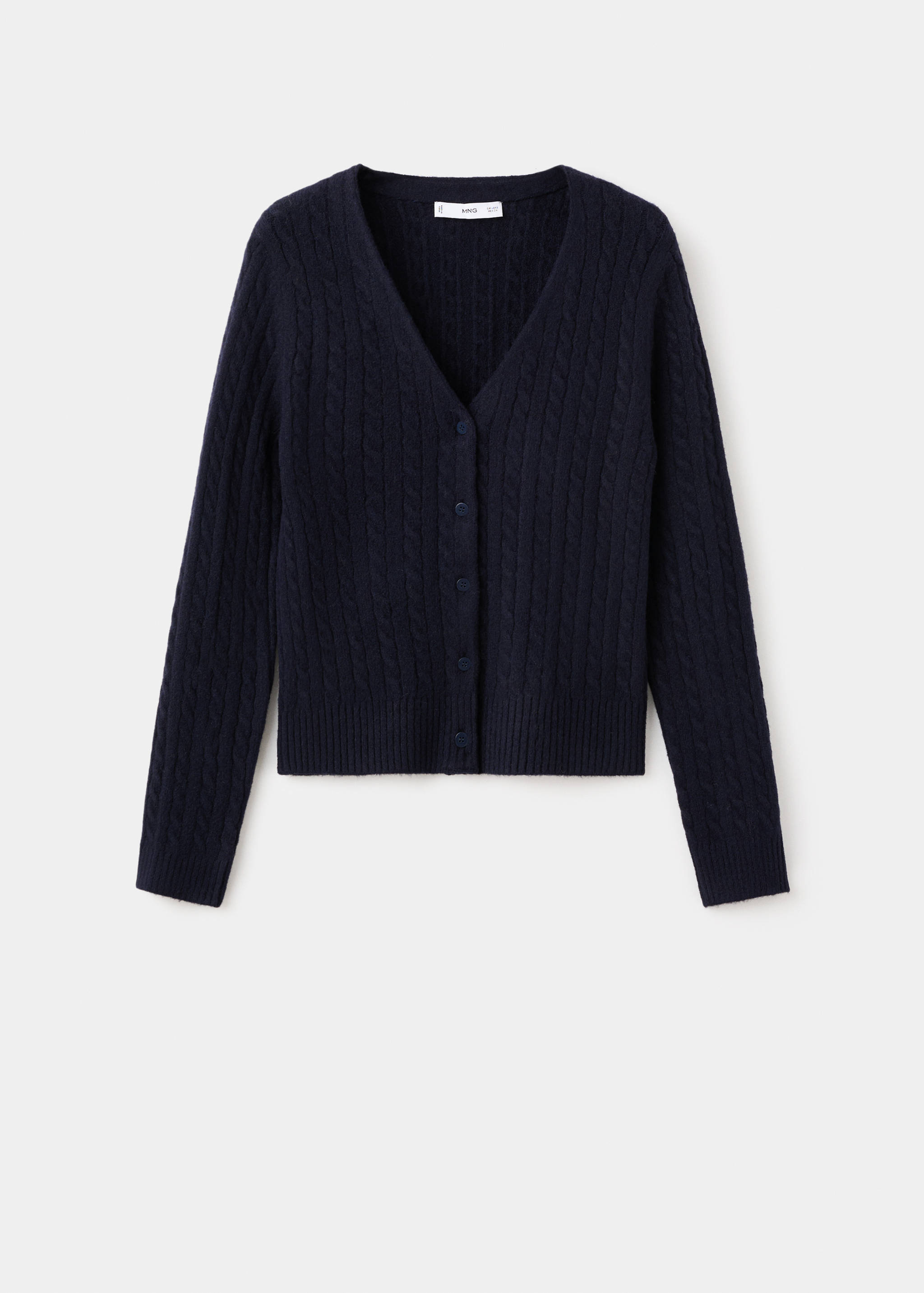 Knitted braided cardigan - Article without model