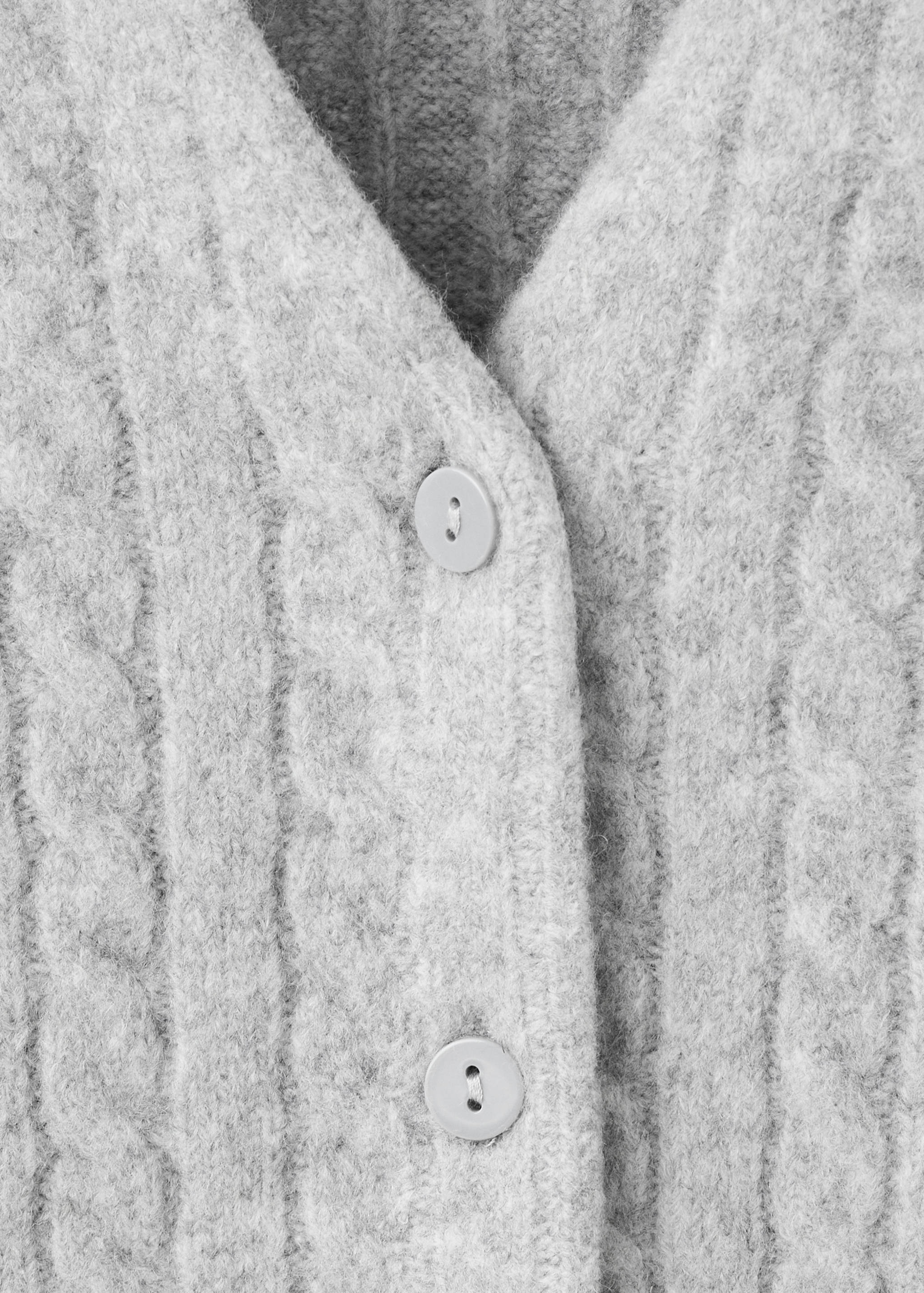 Knitted braided cardigan - Details of the article 8
