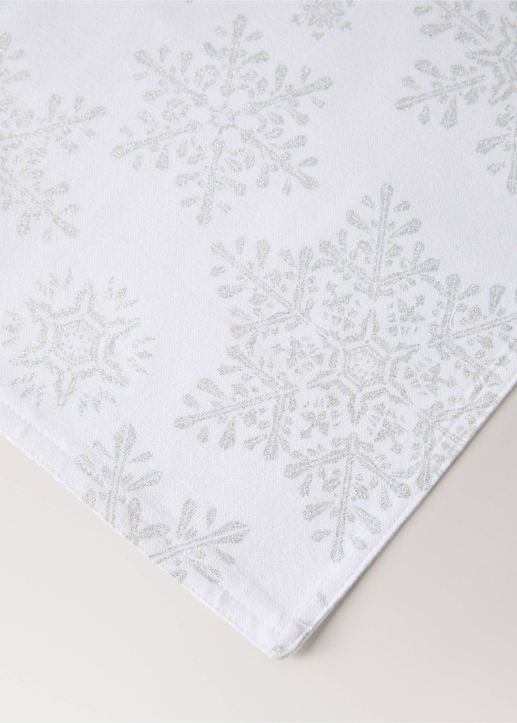 100% cotton placemat with Christmas motif - Details of the article 1, Silver. Ref: 17037791-00.