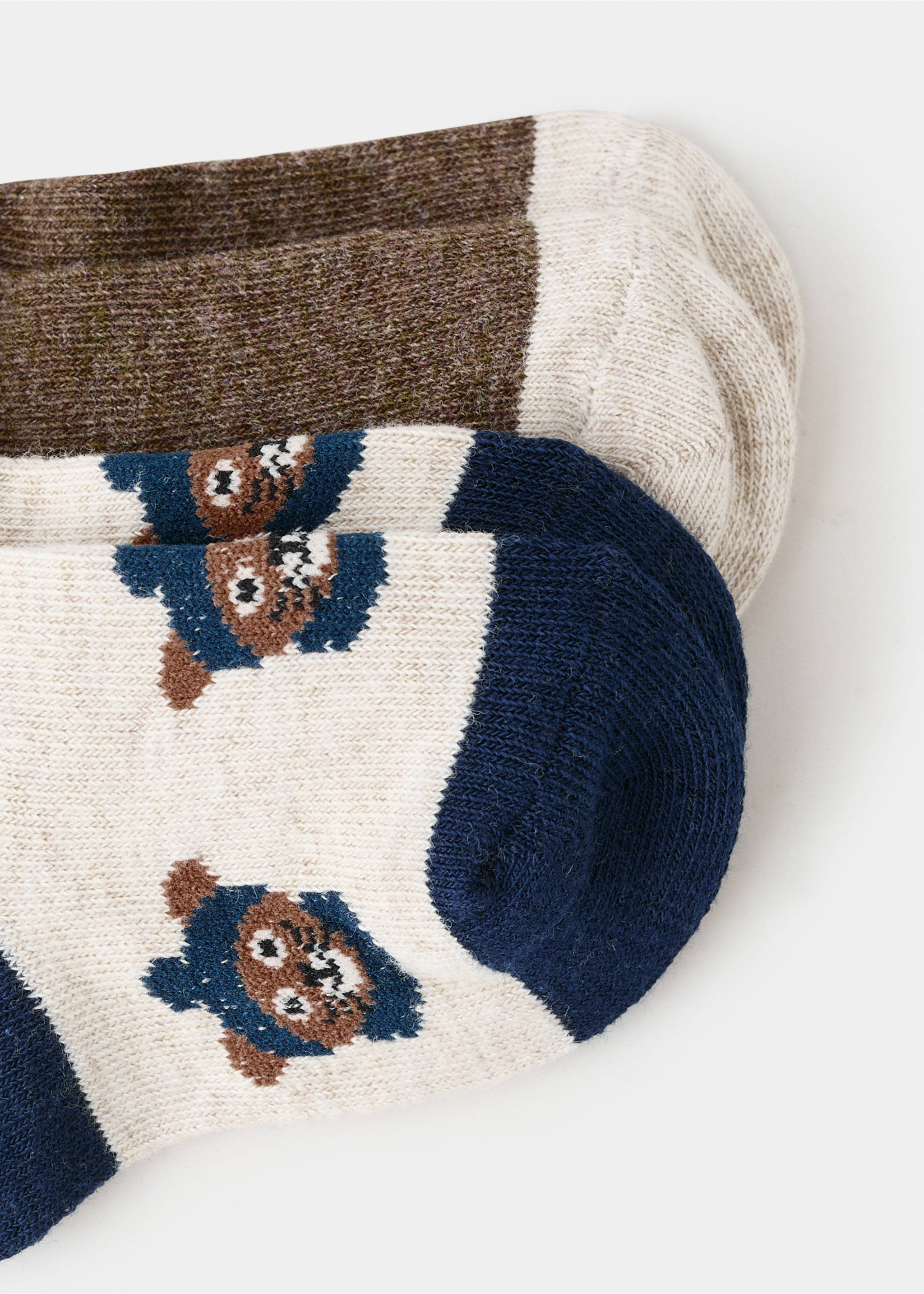 Pack de 2 paires de chaussettes - Détail de l'article 0, Caramel. Ref: 17037797-00.
