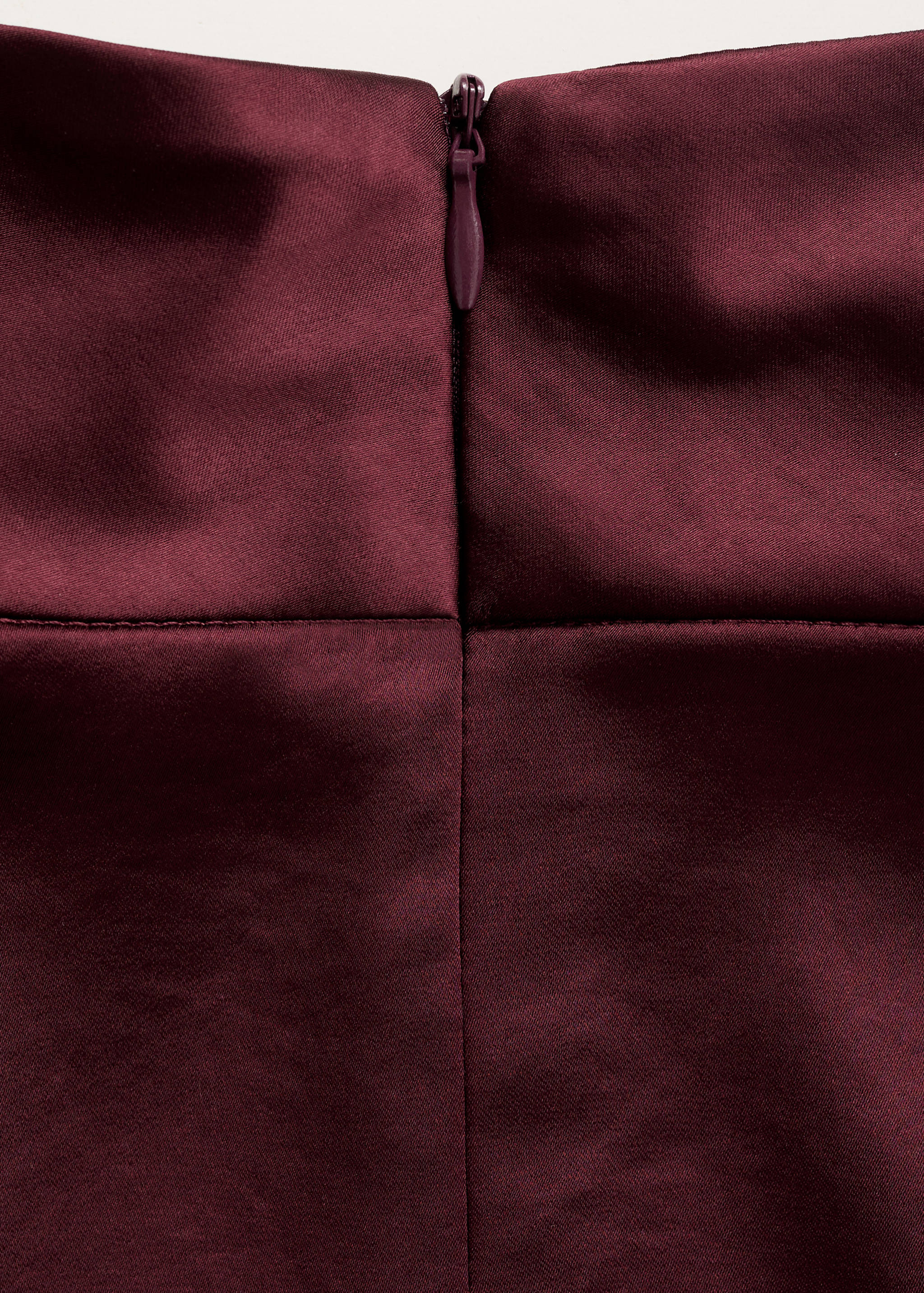 Blusa satinada cuello alto - Detalle del artículo 0