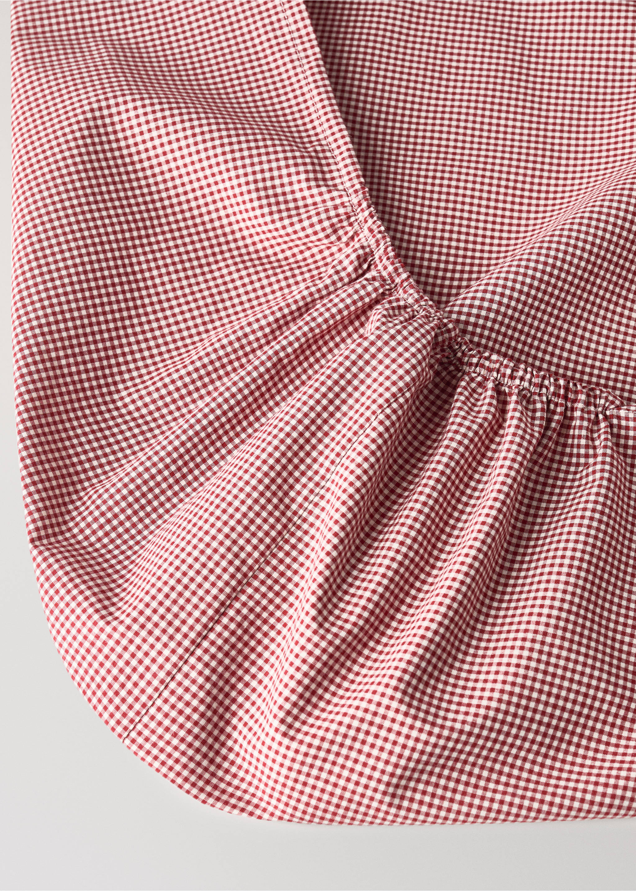 Drap-housse pour enfant fil teint carreaux vichy lit 90 cm - Détail de l'article 1, Rouge. Ref: 17037809-00.