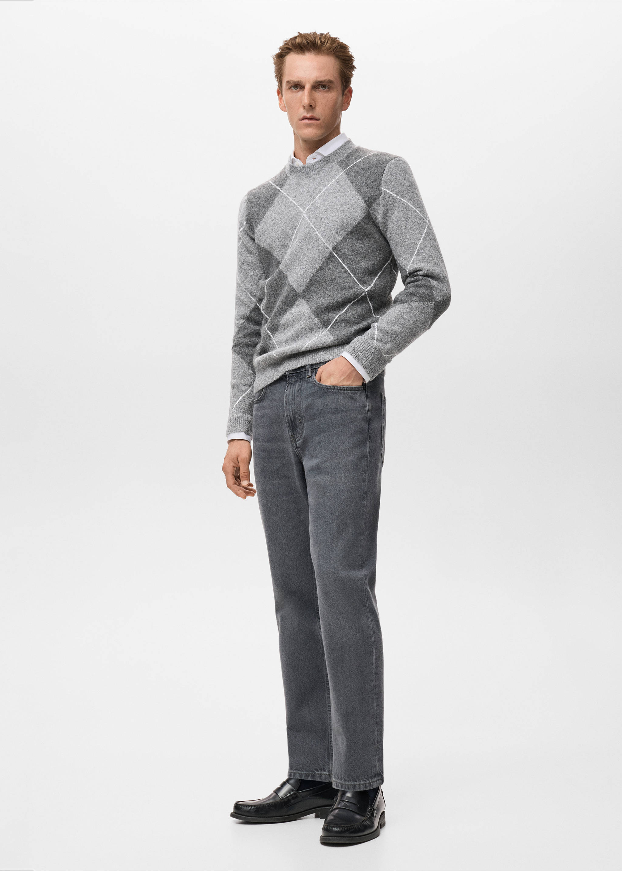 Lori tapered-fit jeans - Details of the article 2, Denim Grey. Ref: 17037884-00.