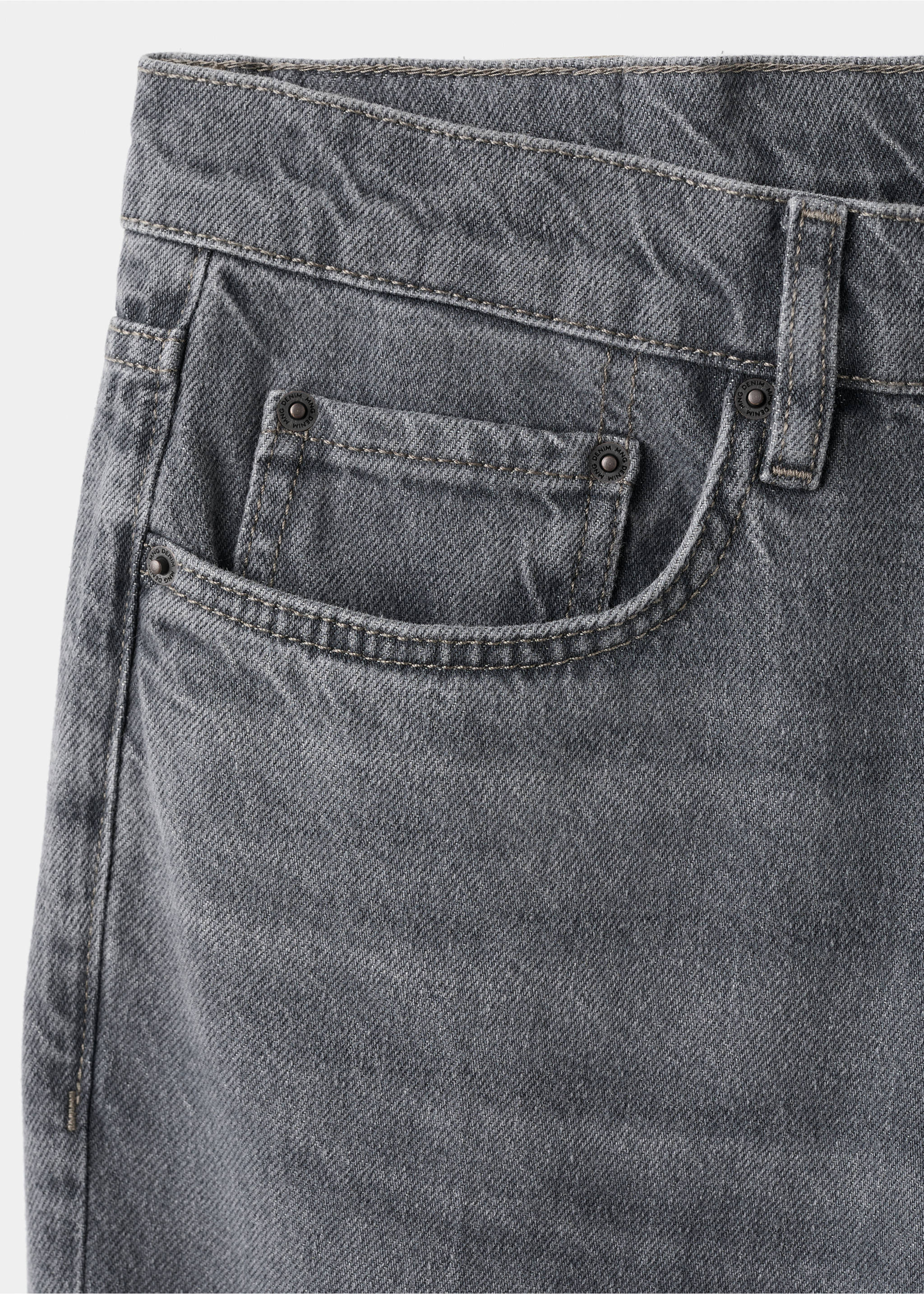 Lori tapered-fit jeans - Details of the article 8, Denim Grey. Ref: 17037884-00.